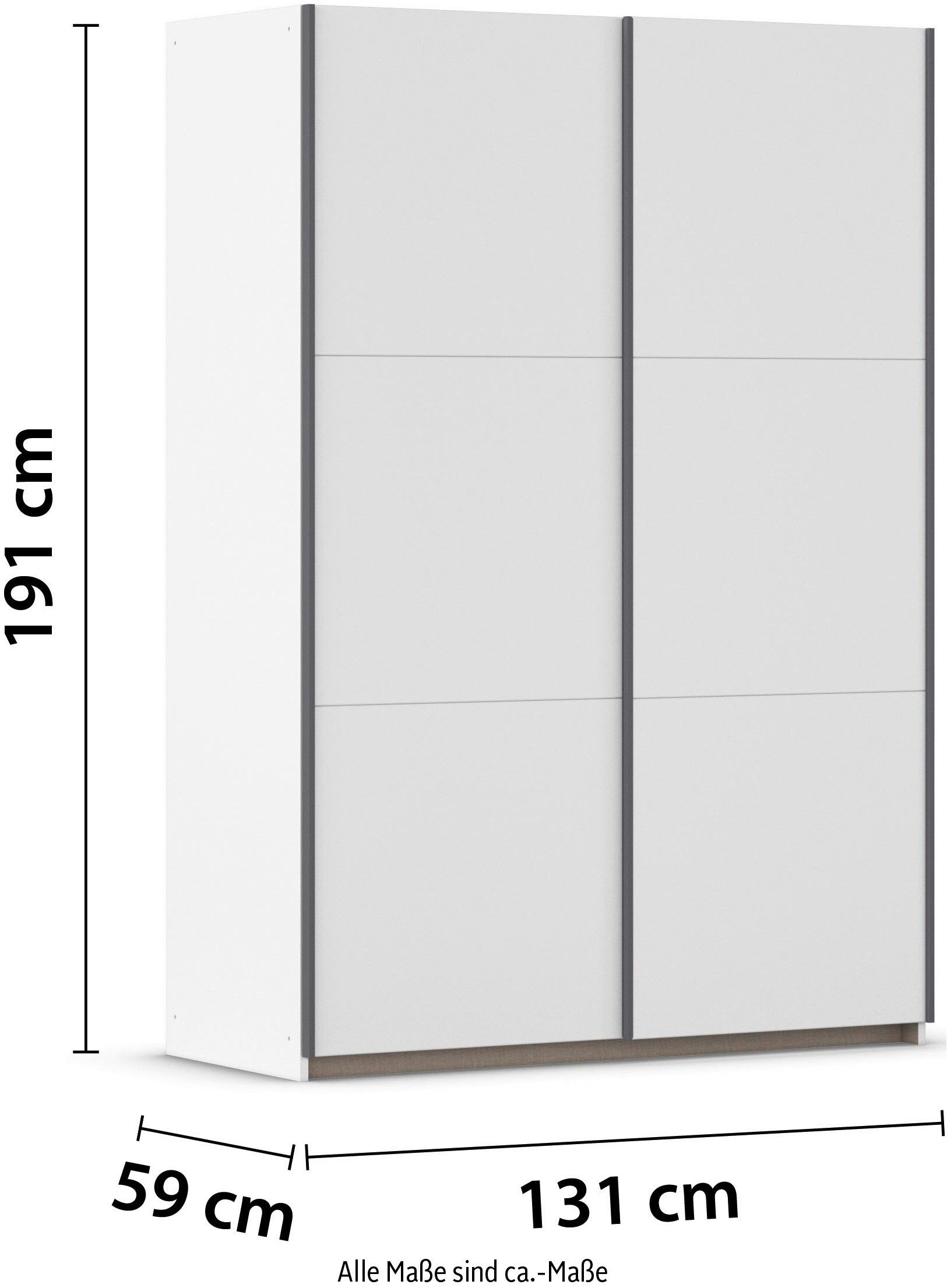 Schuifdeurkast Paully Slaapkamerkast Garderobe OTTO´s Choice Prijsknaller Kledingkast breedte 131 cm bestseller MADE IN GERMANY RAUCH kast