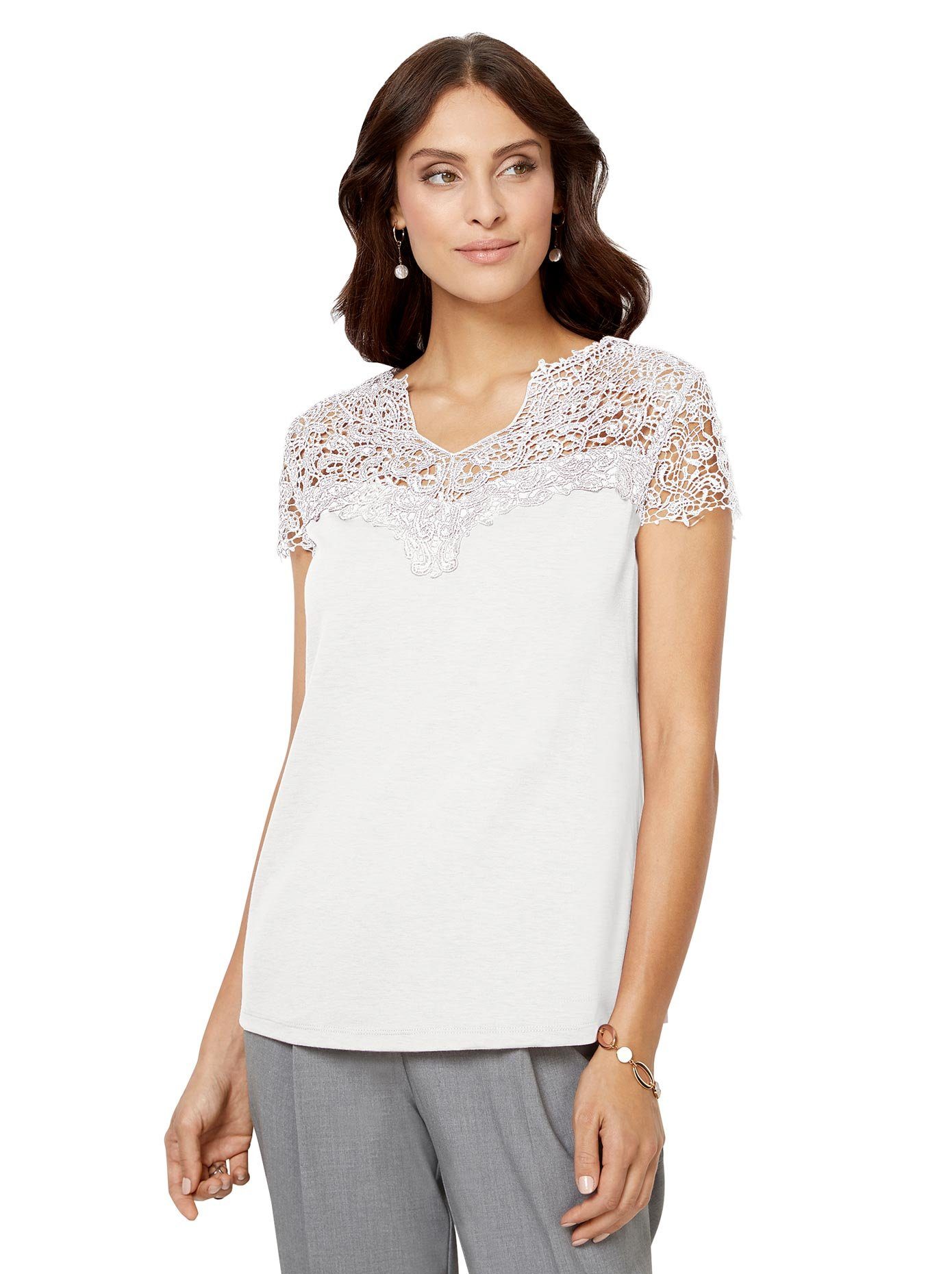 Lady Kanten Shirt (1-delig)
