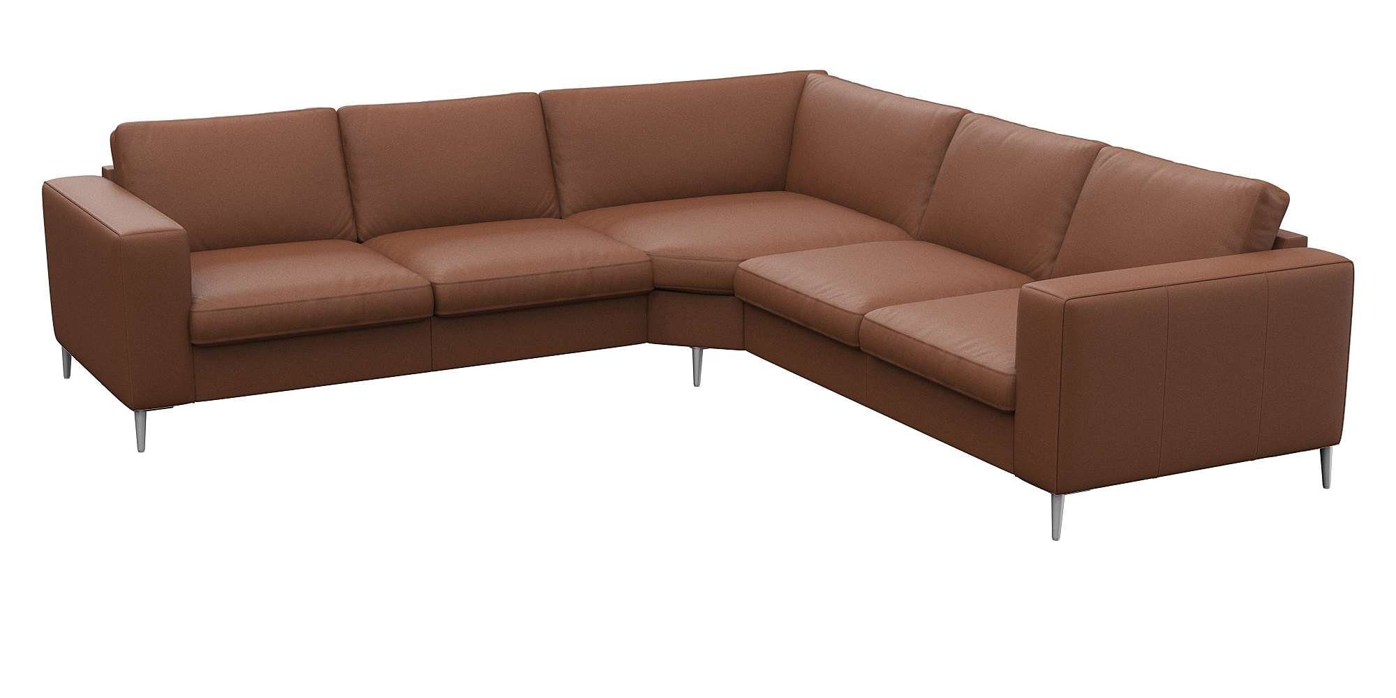 FLEXLUX Hoekbank Fiore, gelijkbenig, super zitcomfort door koudschuim in de zitting