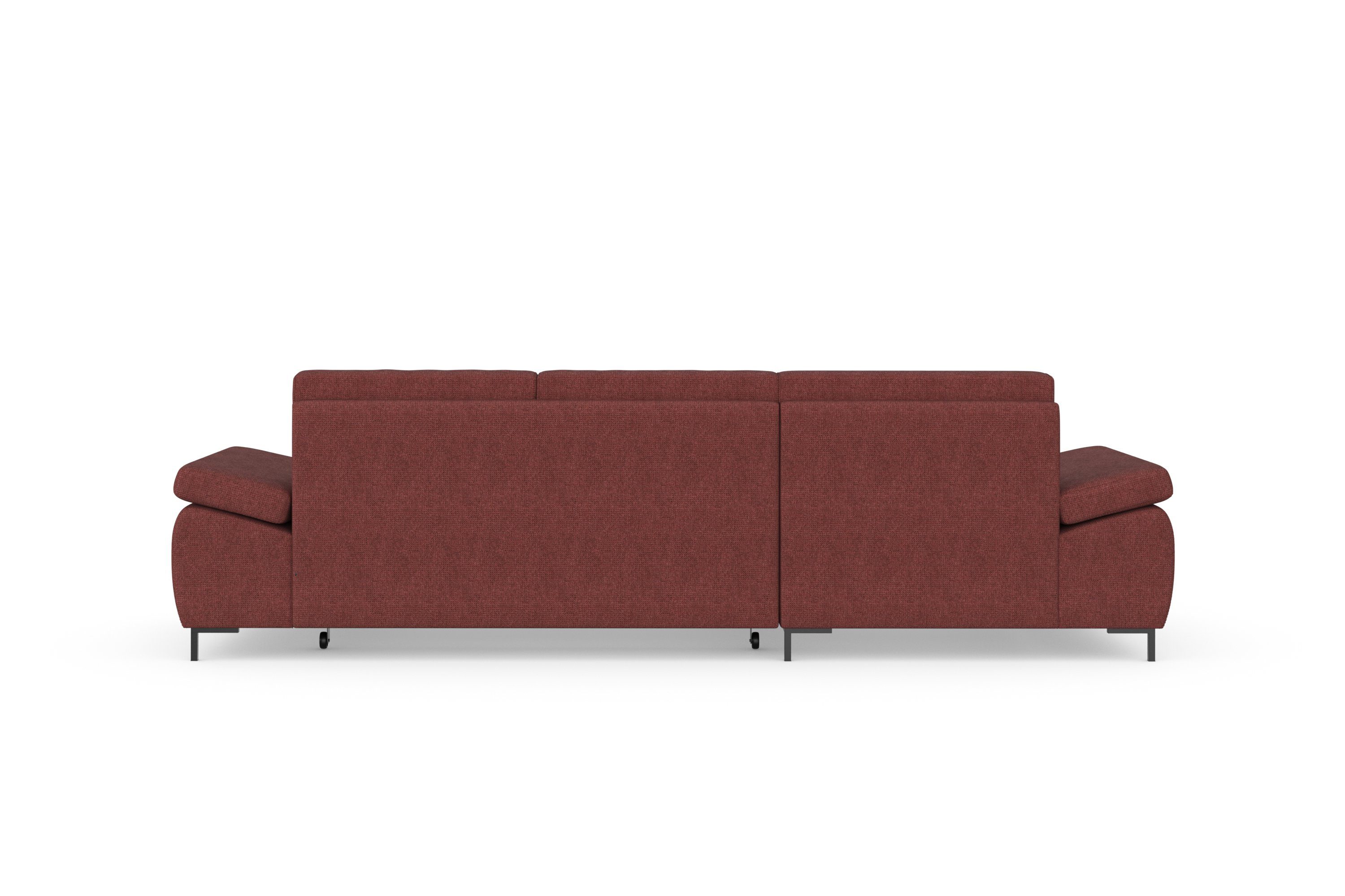 DOMO collection Hoekbank Capelo, comfortabel, duidelijke lijnen kenmerken dit ontwerp, L-Vorm met verstelbare armleuningen, naar keuze met slaapfunctie, binnenvering