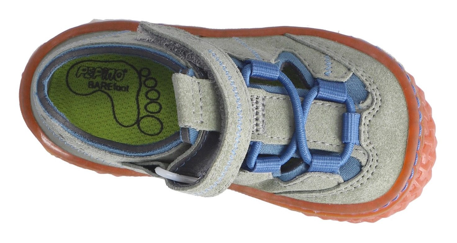 PEPINO by RICOSTA Barefootschoenen JERRY DAME: Midden , barefoot schoen met elastische band en klittenband, maat sjabloon te downloaden