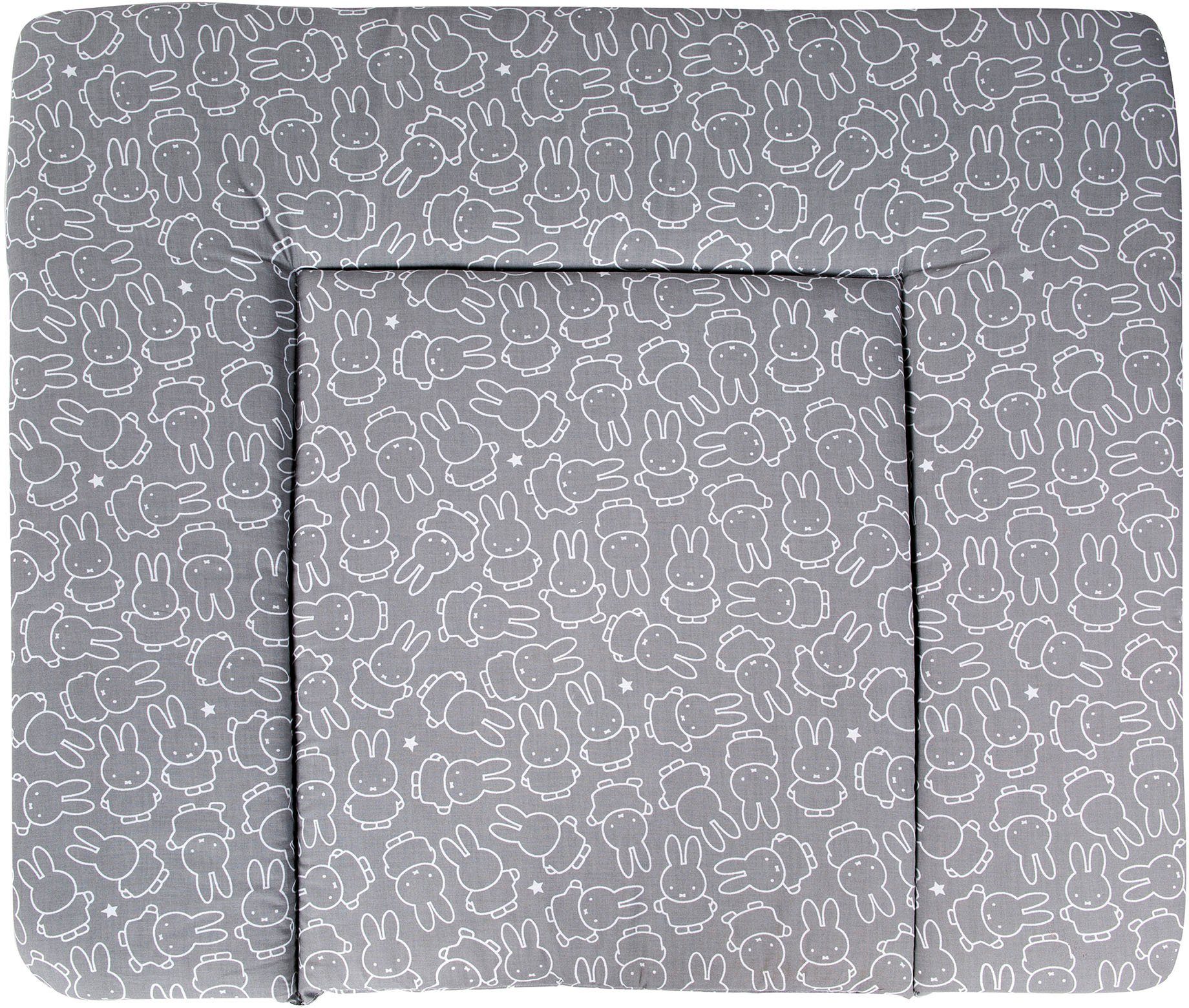 Roba® Aankleedkussen Nijntje® konijn, wit & grijs, 85 x 75 cm