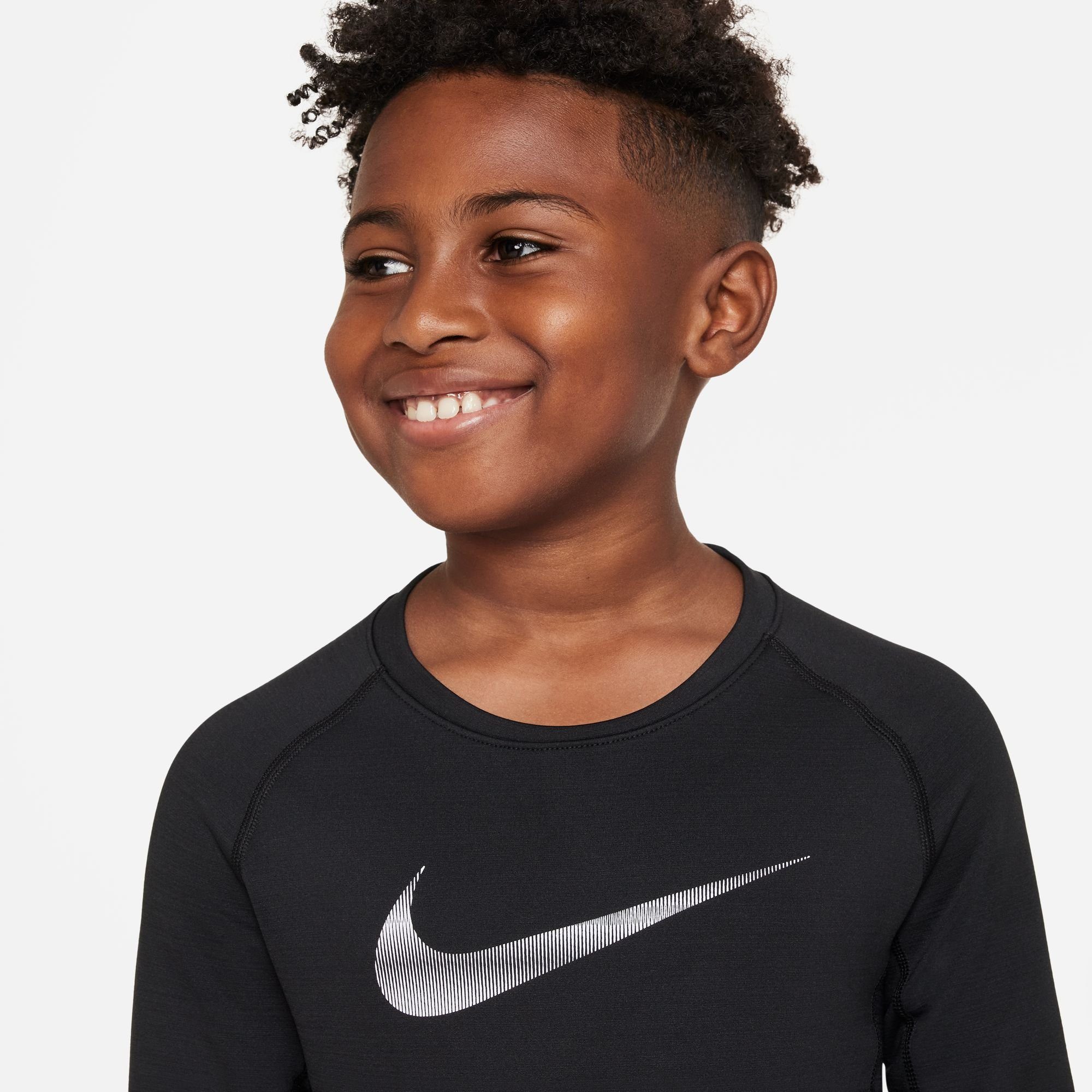 Nike Trainingsshirt PRO WARM BIG KIDS' (BOYS') LONG-SLEEVE TOP - voor kinderen