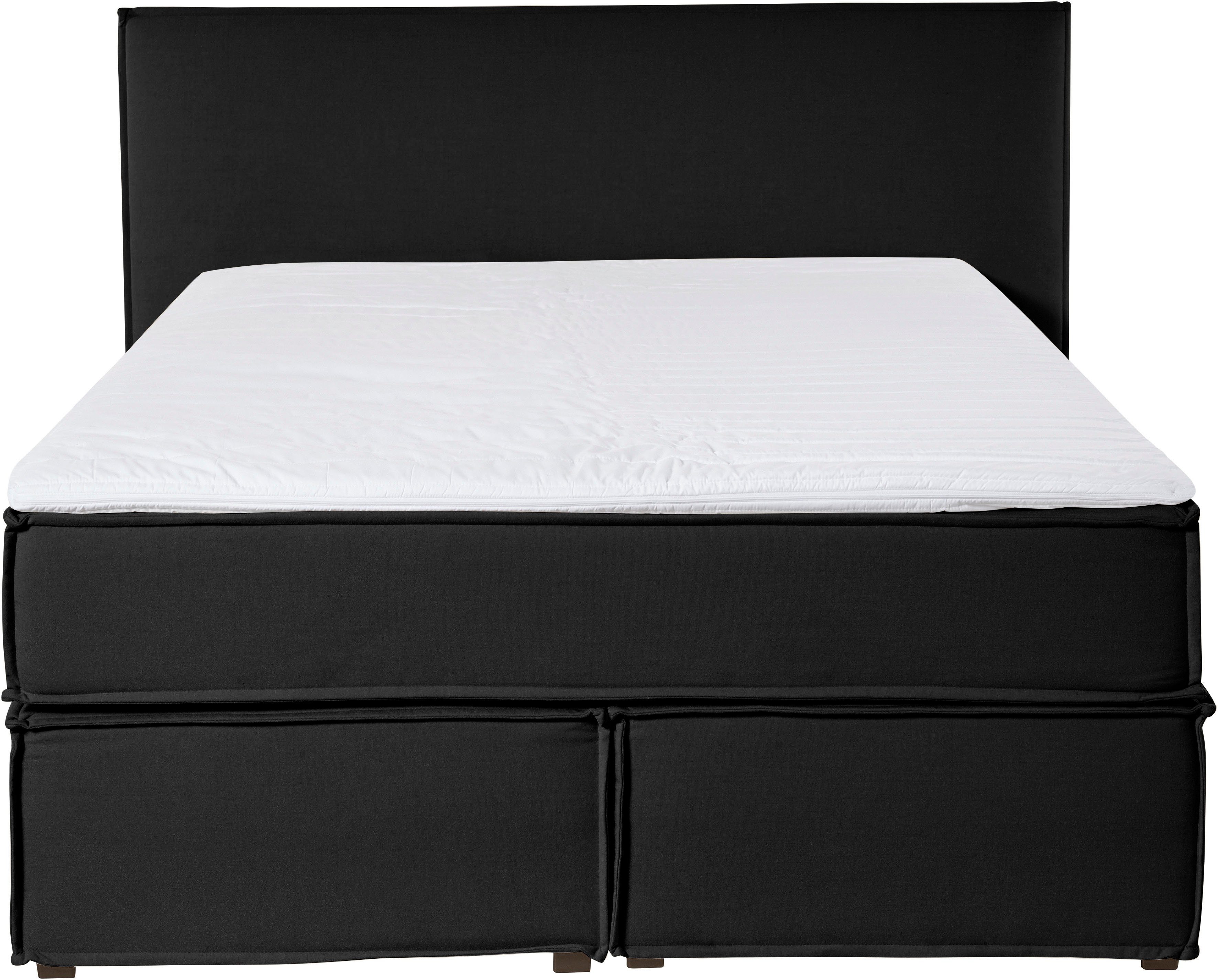 LeGer Home by Lena Gercke Boxspring Yuma incl. topmatras, in 4 breedten, 3 matrassoorten en elk 2 hardheden