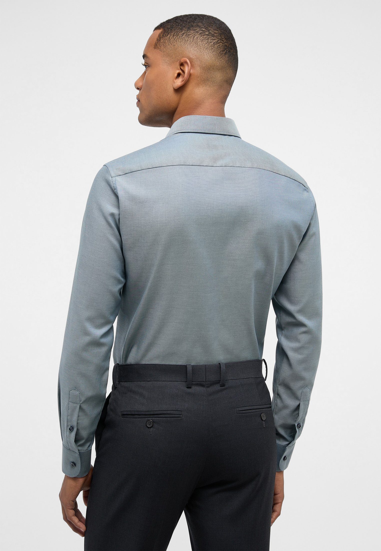 Eterna Overhemd met lange mouwen Slim fit NON IRON (strijkvrij)