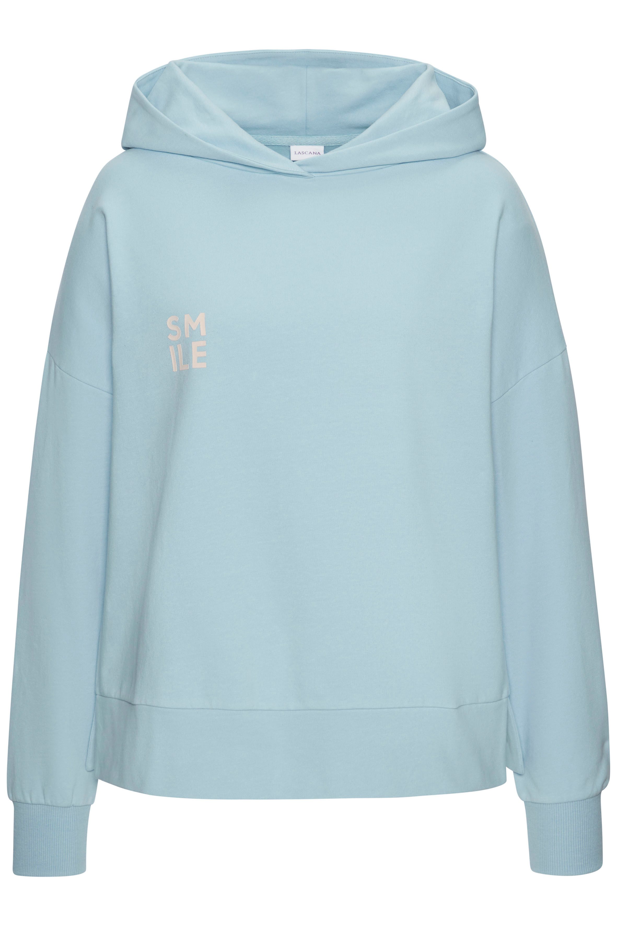 Lascana Hoodie met print op de achterkant