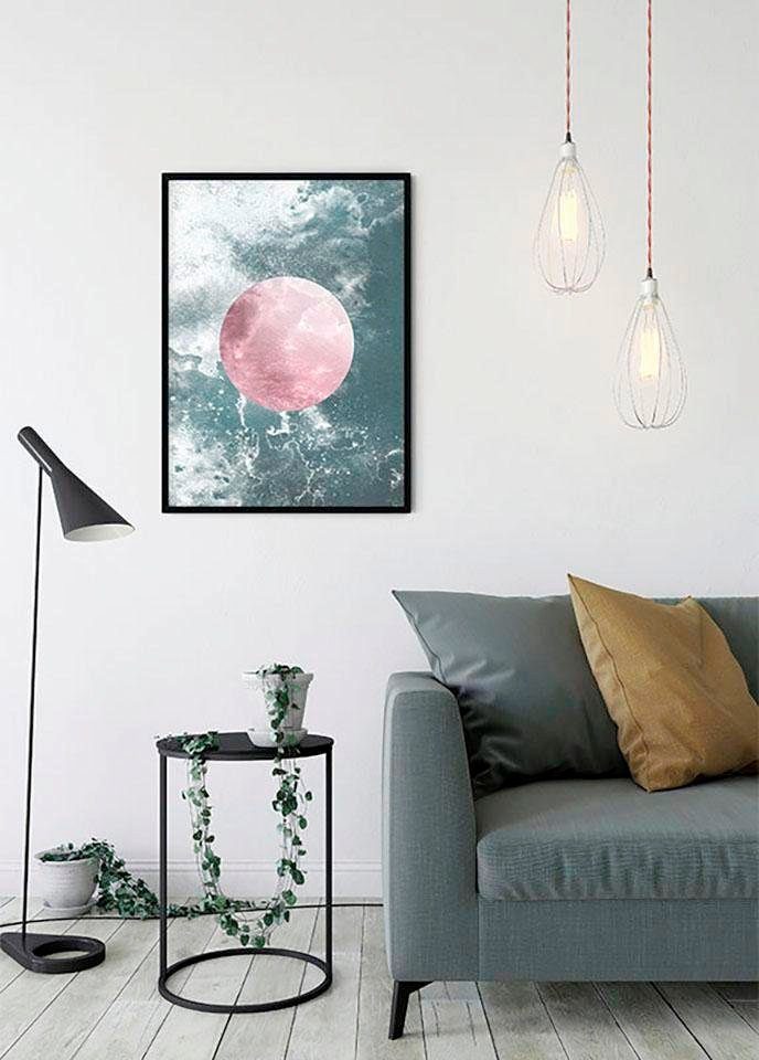Komar Wanddecoratie Solum aqua Wanddecoratie - zonder lijst (1 stuk)