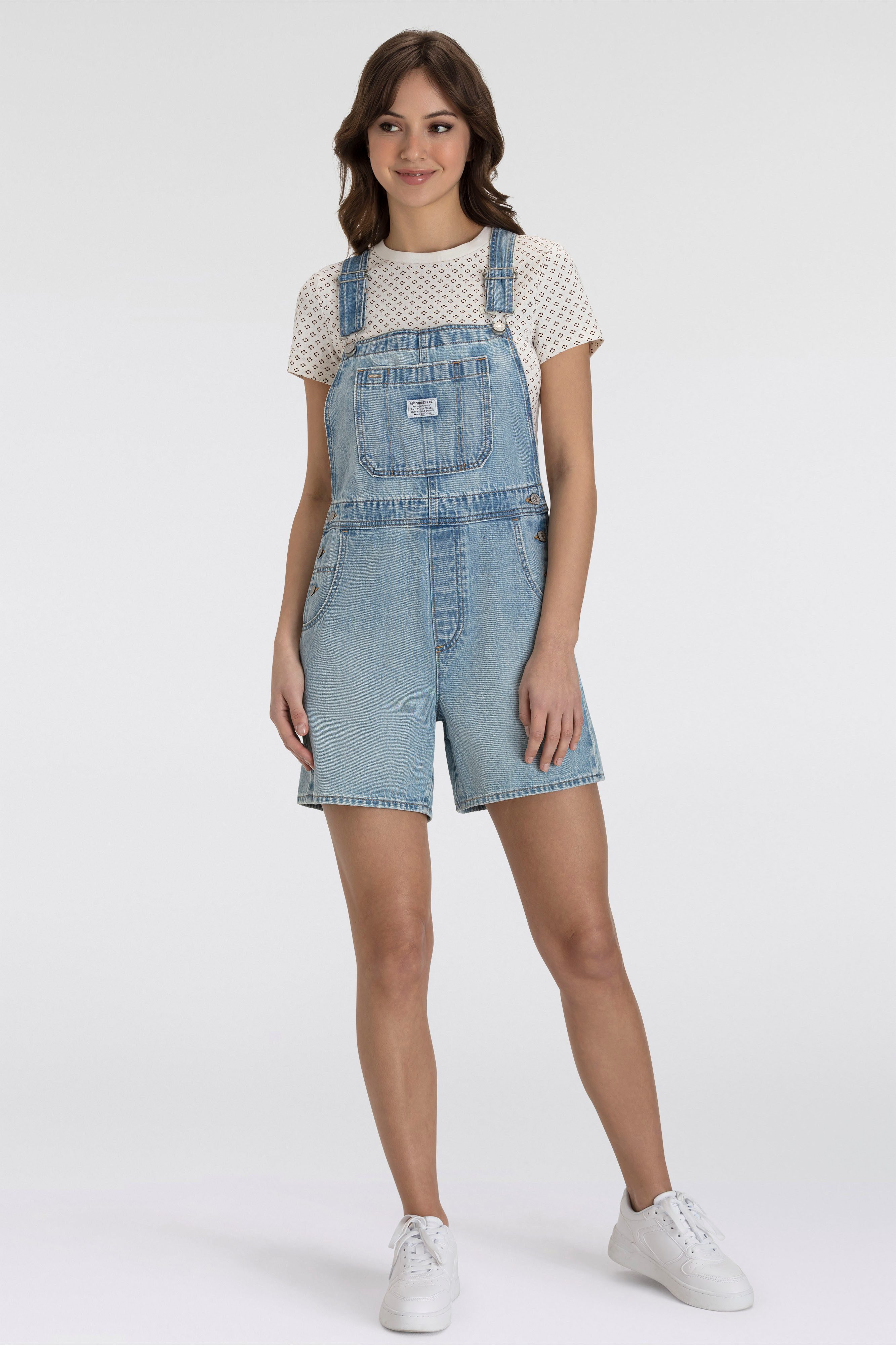 Levi's® Tuinbroek UTILITY SHORTALL in five-pocketsstijl