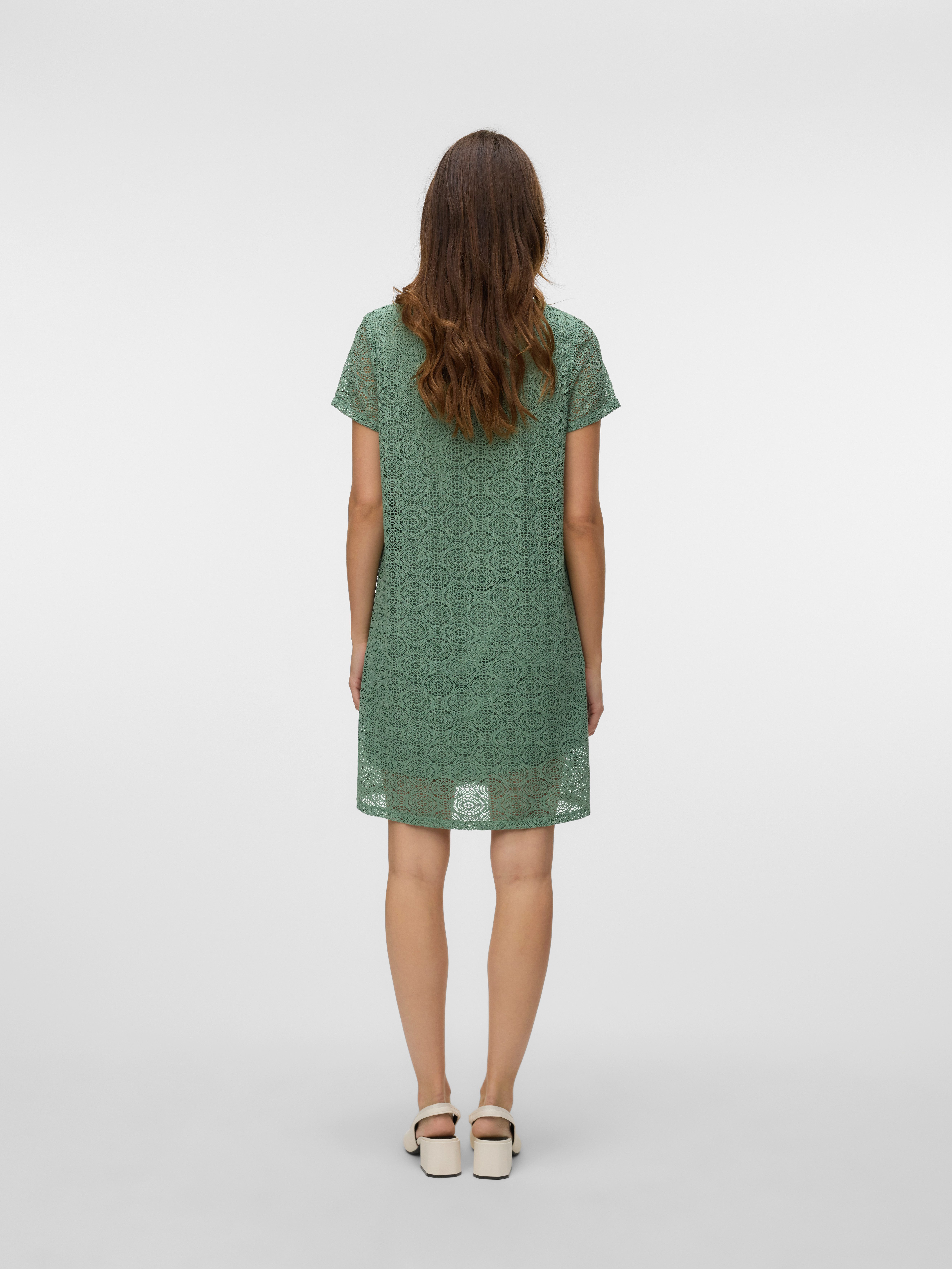 Vero Moda Mini-jurk VMMAYA SS V NECK SHORT DRESS JRS VO
