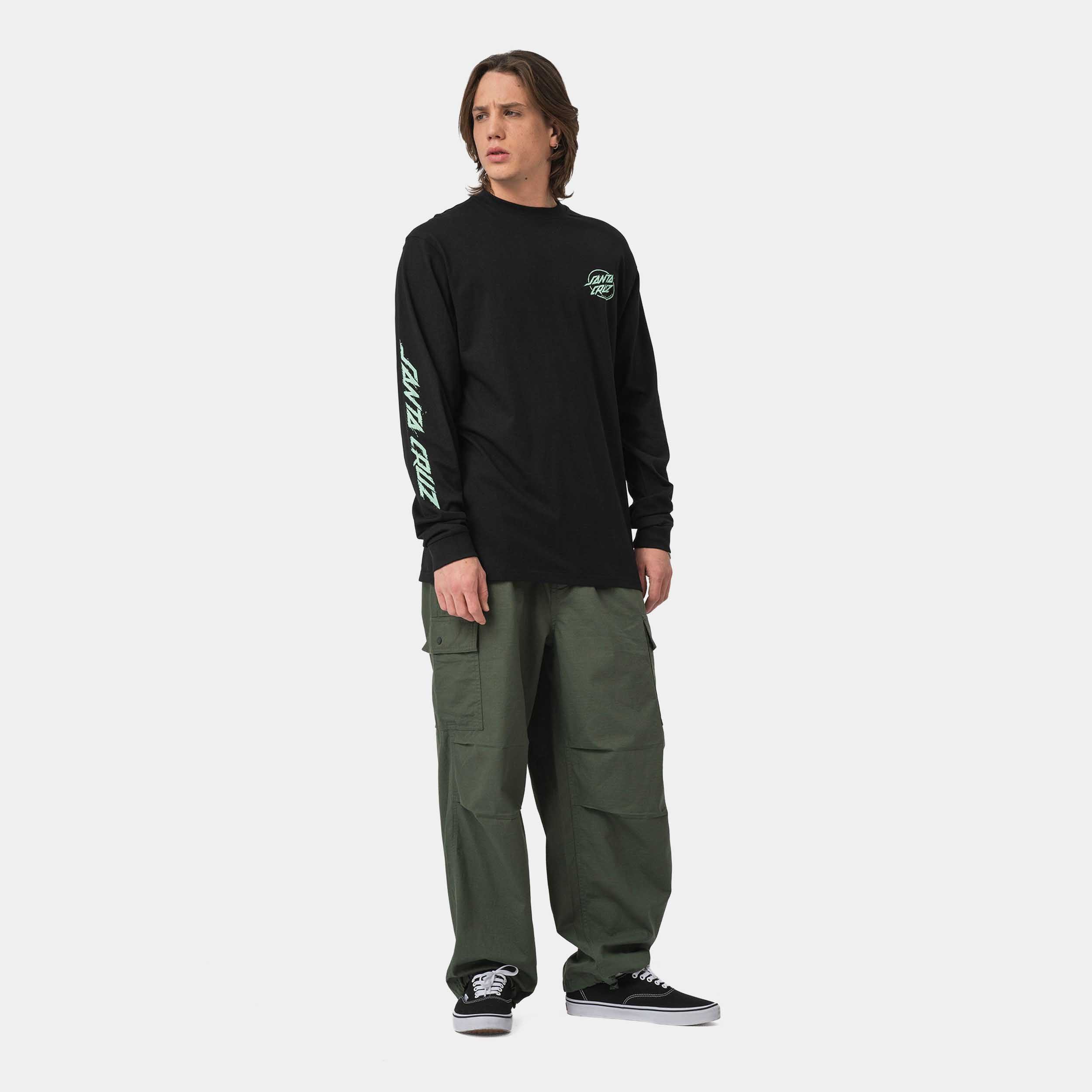 Santa Cruz Shirt met lange mouwen CYBER DOT LS T-SHIRT (1-delig)