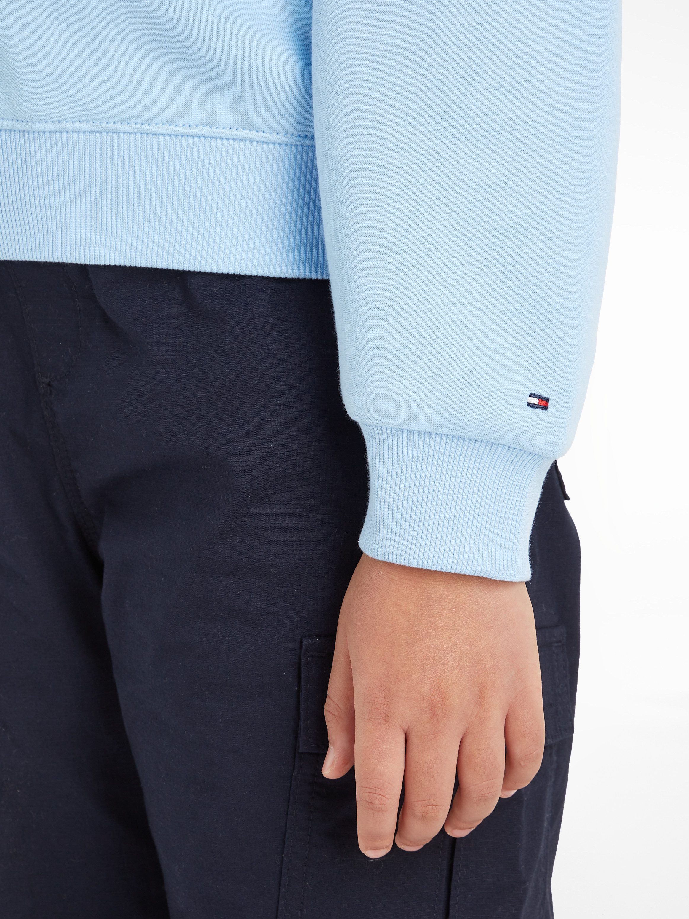 Tommy Hilfiger Sweatshirt ESSENTIAL EMBROIDERED FLEECE CN Kinderen tot 16 jaar met logo-opdruk