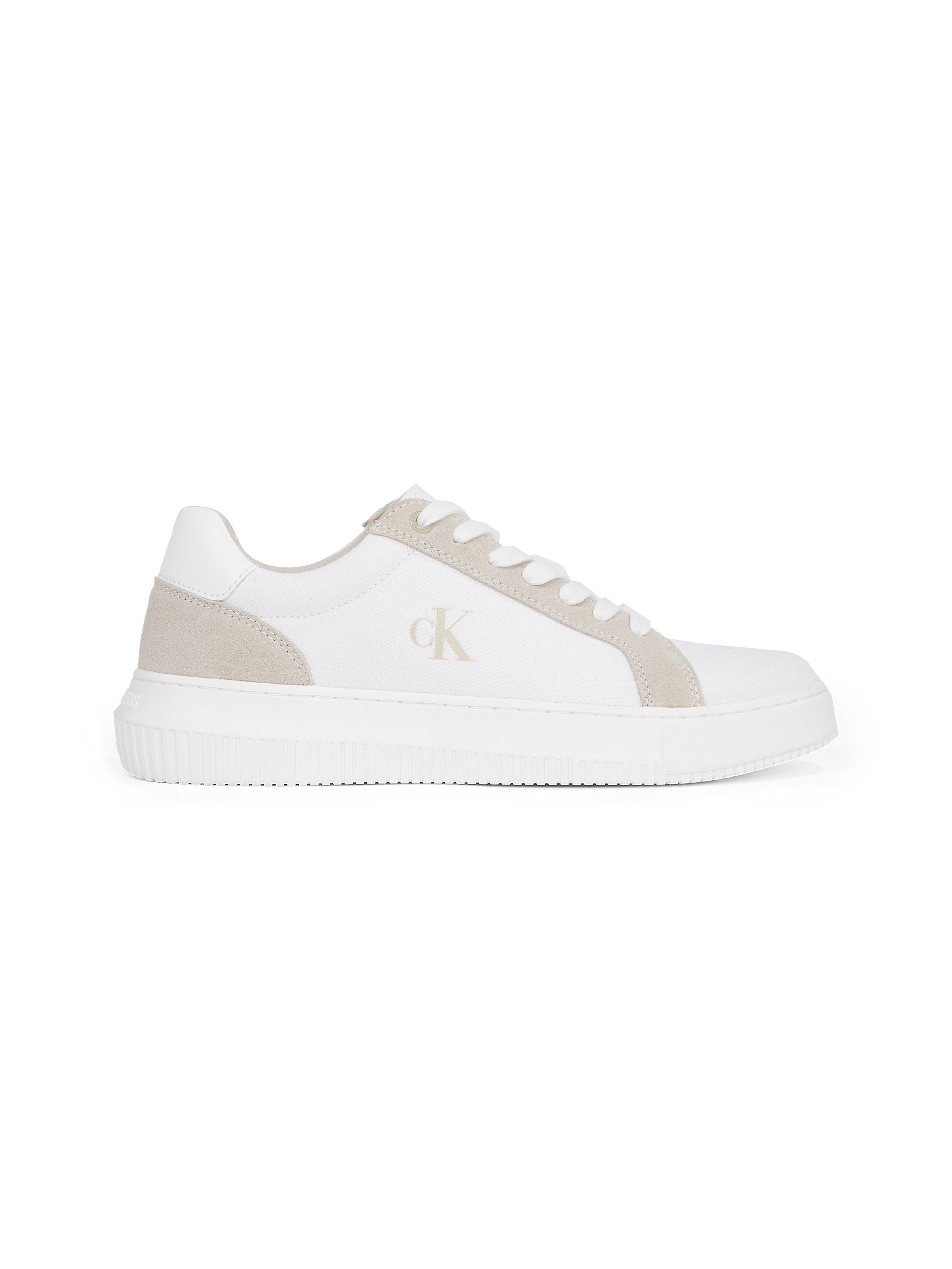 Calvin Klein Sneakers CHUNKY CUPSOLE MG CANVAS , halfschoen, veterschoen, vrijetijdssneaker met zij ck-logo