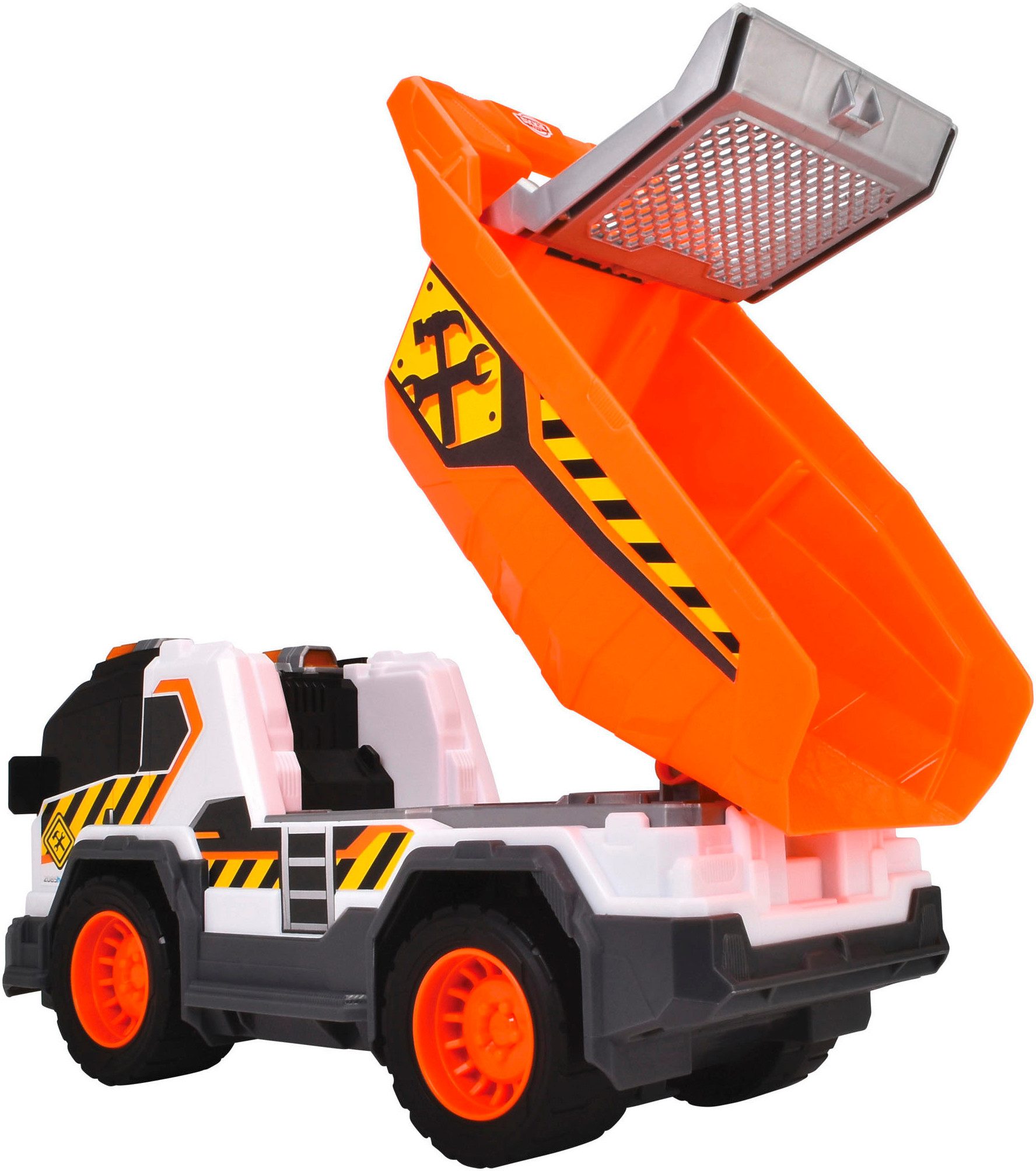 Dickie Toys Speelgoed-kiepwagen Dump Truck met licht en geluid