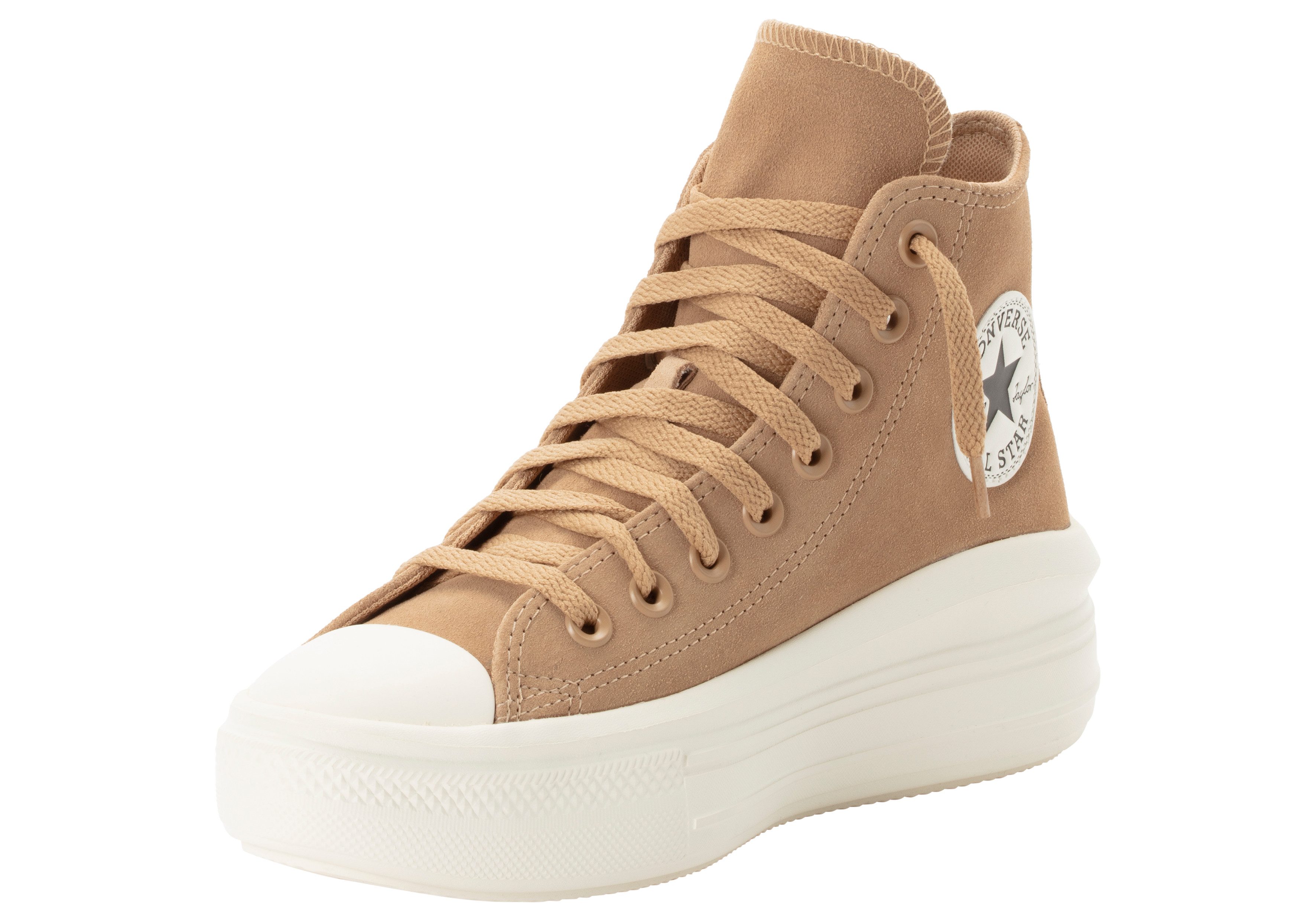Converse Sneakers CHUCK TAYLOR ALL STAR MOVE PLATFORM COLORFUL SUEDE dames schoenen maat 38 EU bruin