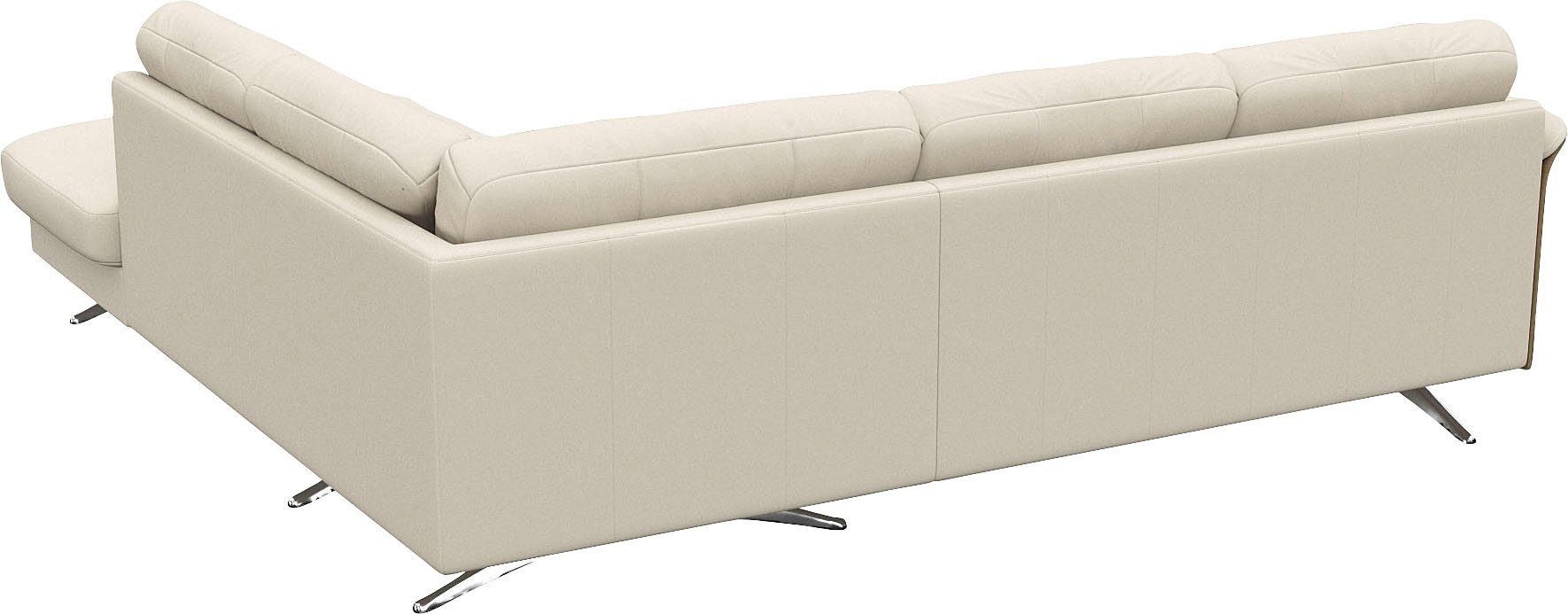 FLEXLUX Hoekbank Glow, super comfortabel door hoogwaardige zitconstructie met binnenvering, L-vorm