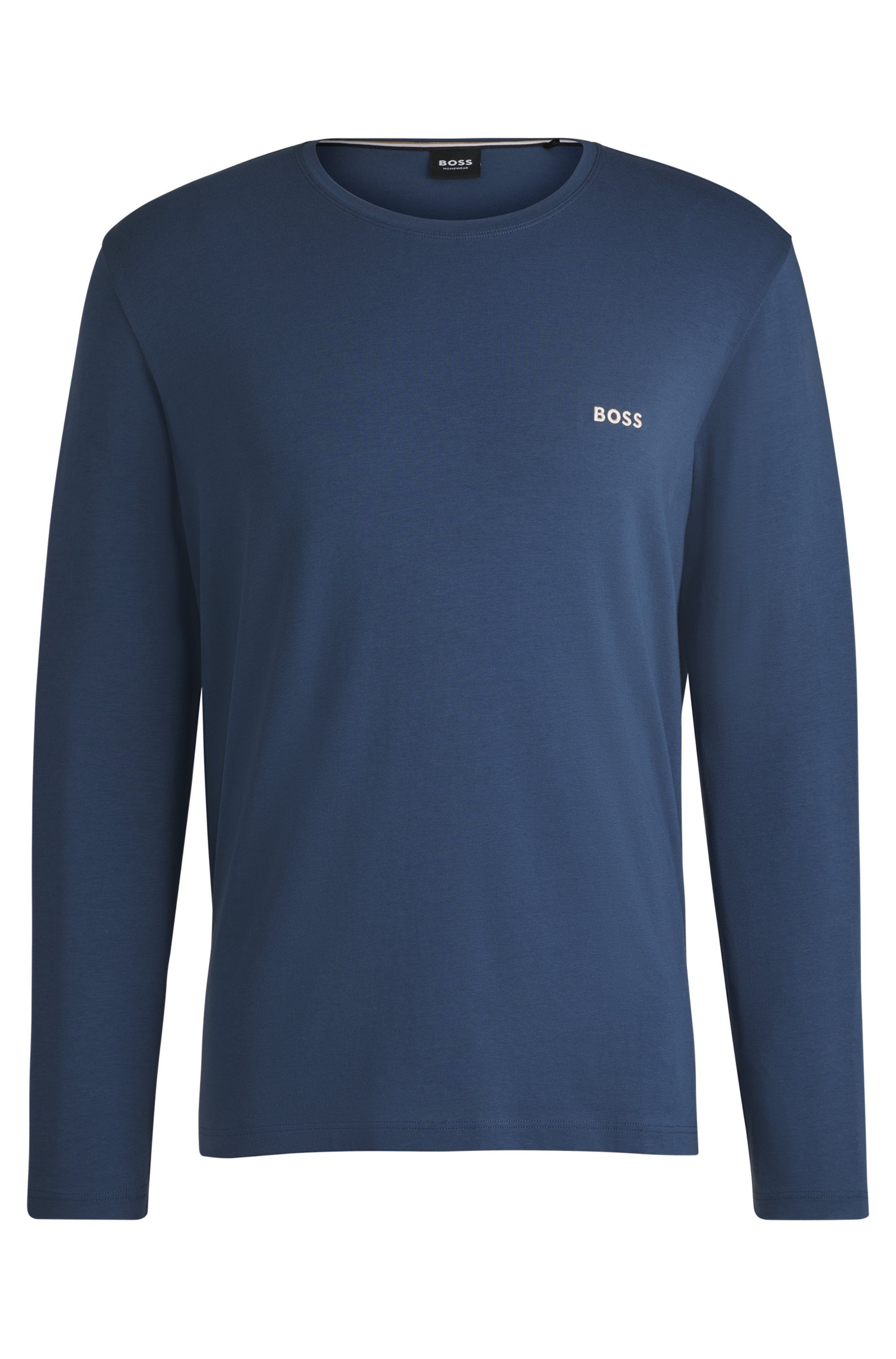 BOSS Shirt met lange mouwen Mix&Match LS met een logo-opschrift