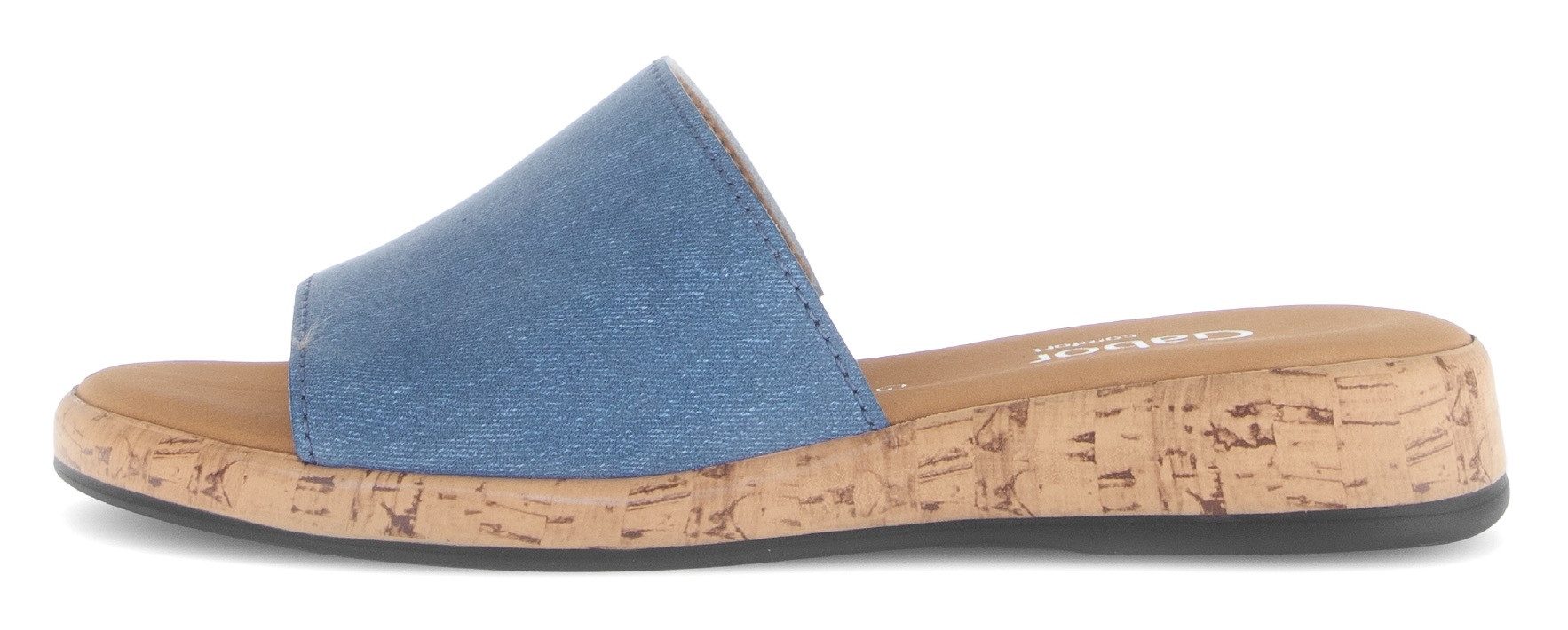 Gabor Slippers Rhodos , zomerschoen, comfortabele schoen, klein elastiek, breedte g (=breed)