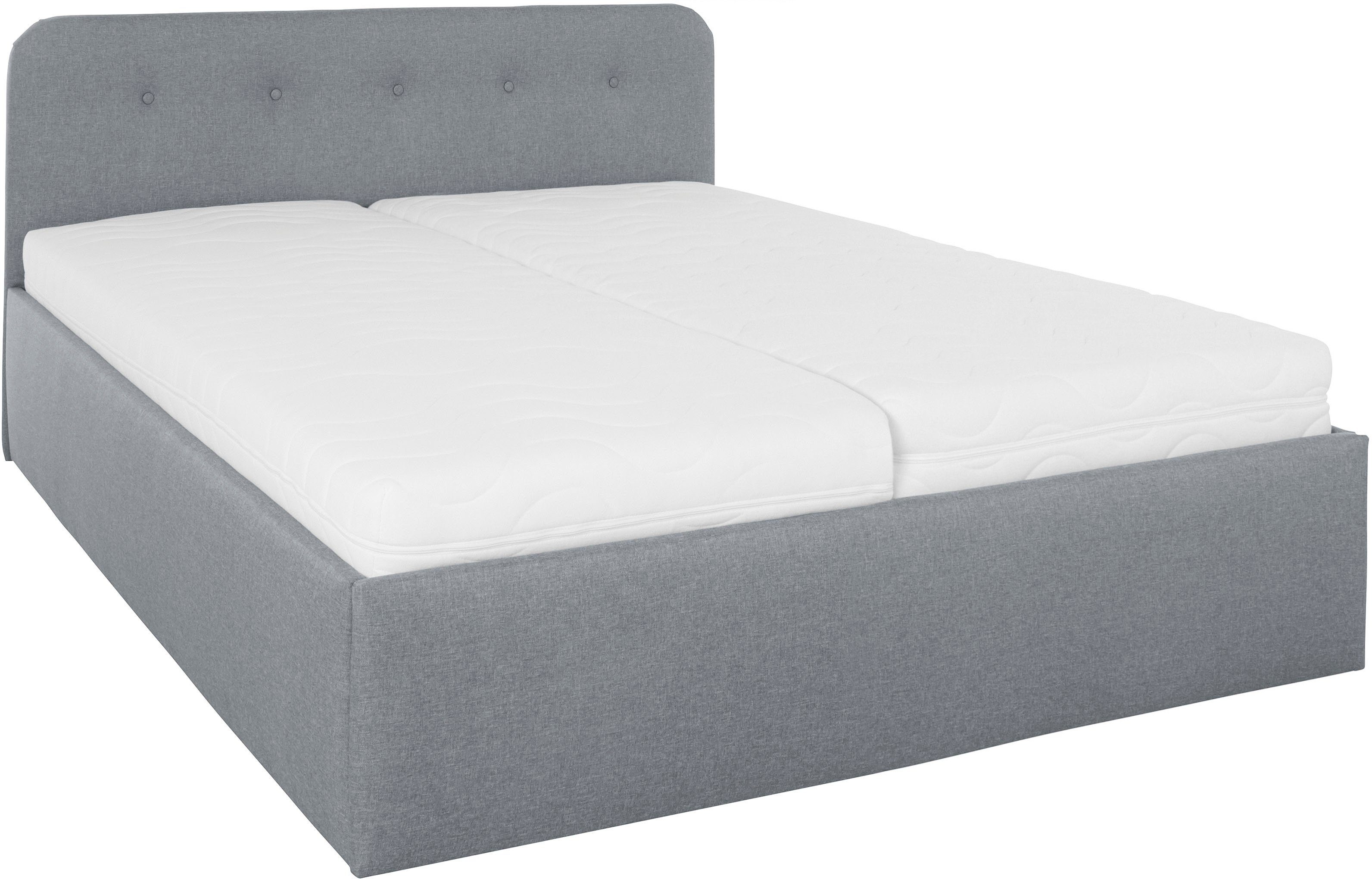 Westfalia Polsterbetten Gestoffeerd bed Rostock ook verkrijgbaar met extra opbergruimte en verstelbare hoofdsteunen