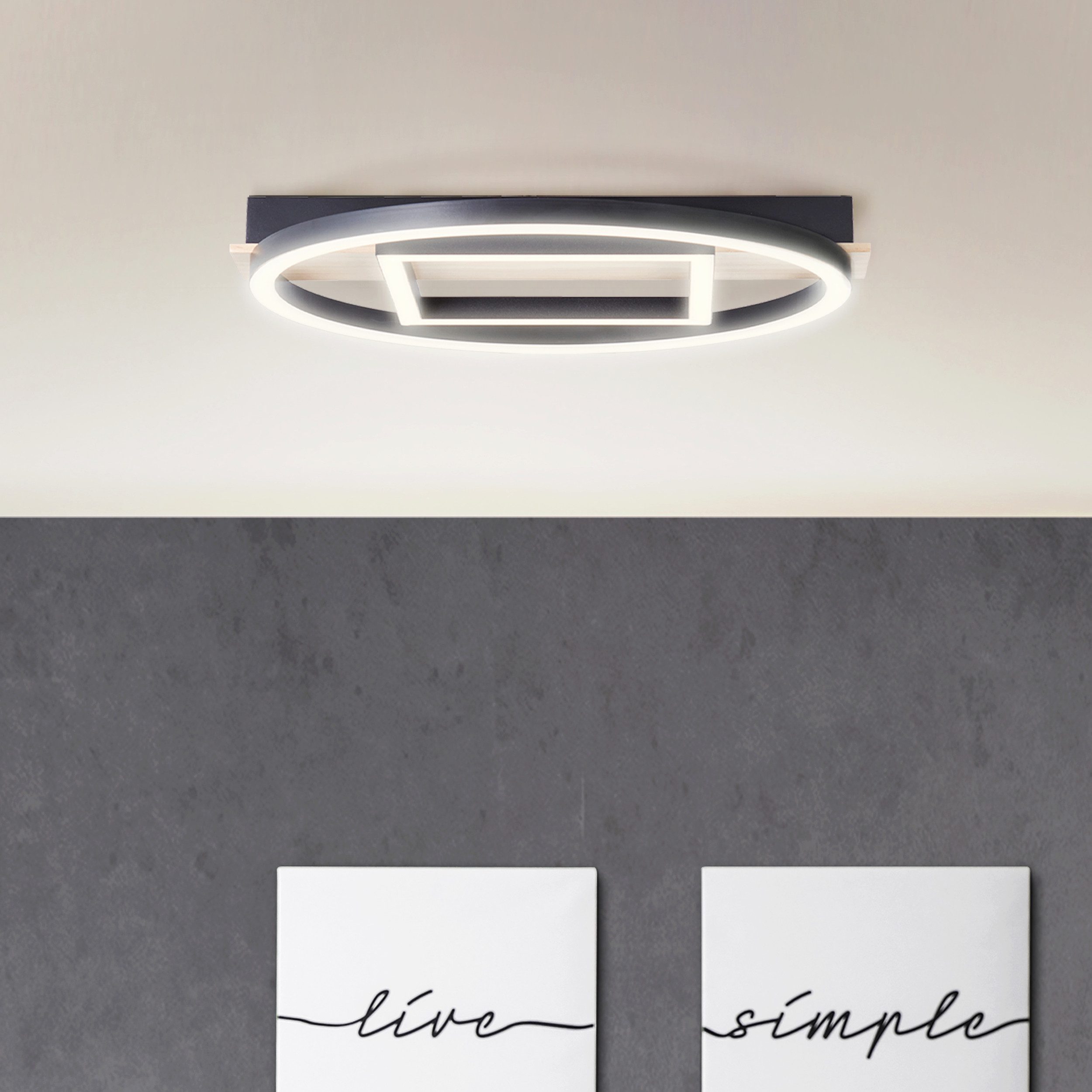BreLight Led-plafondlamp Maureen