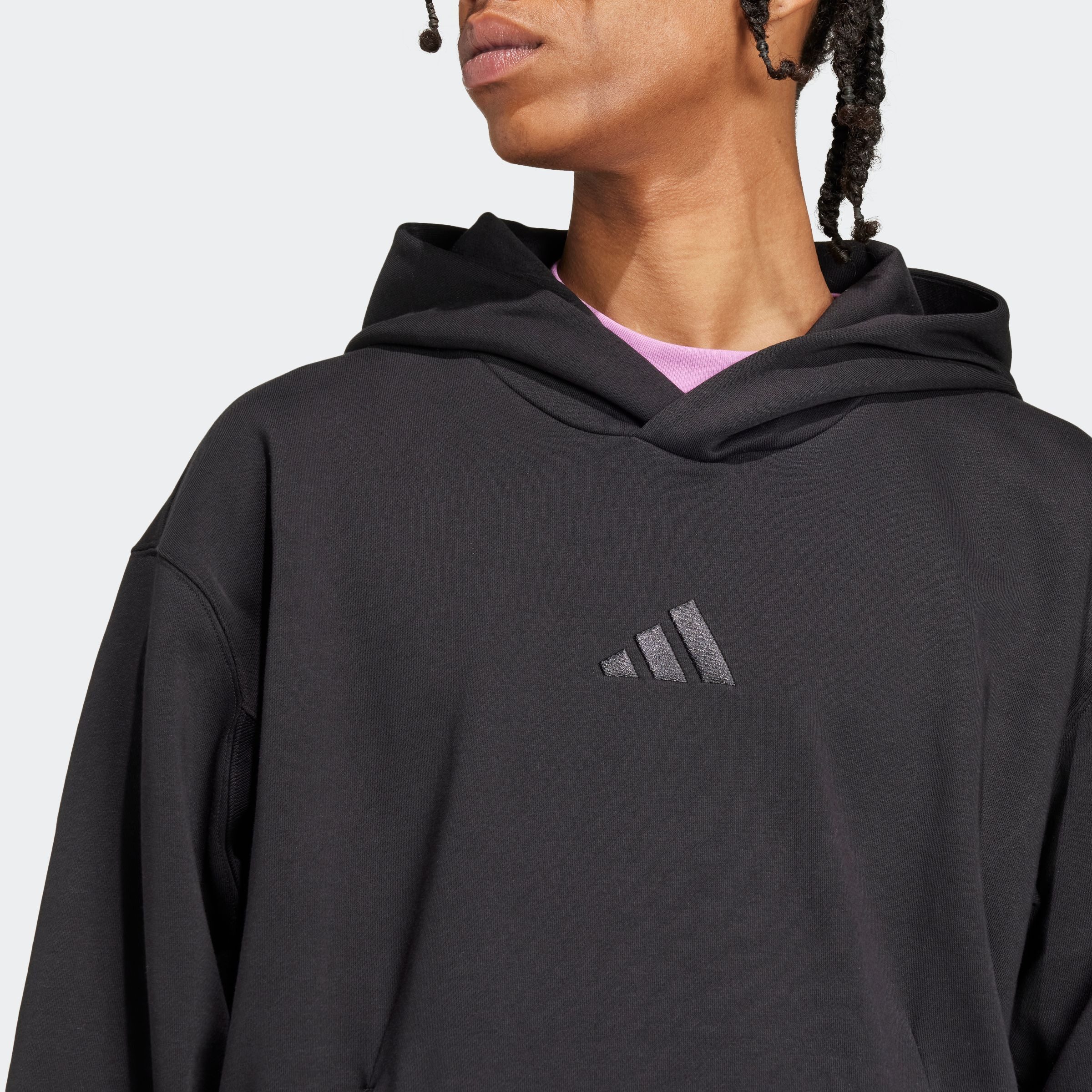 adidas Sportswear Hoodie M A SZN FL HD zacht fleecemateriaal (1-delig)