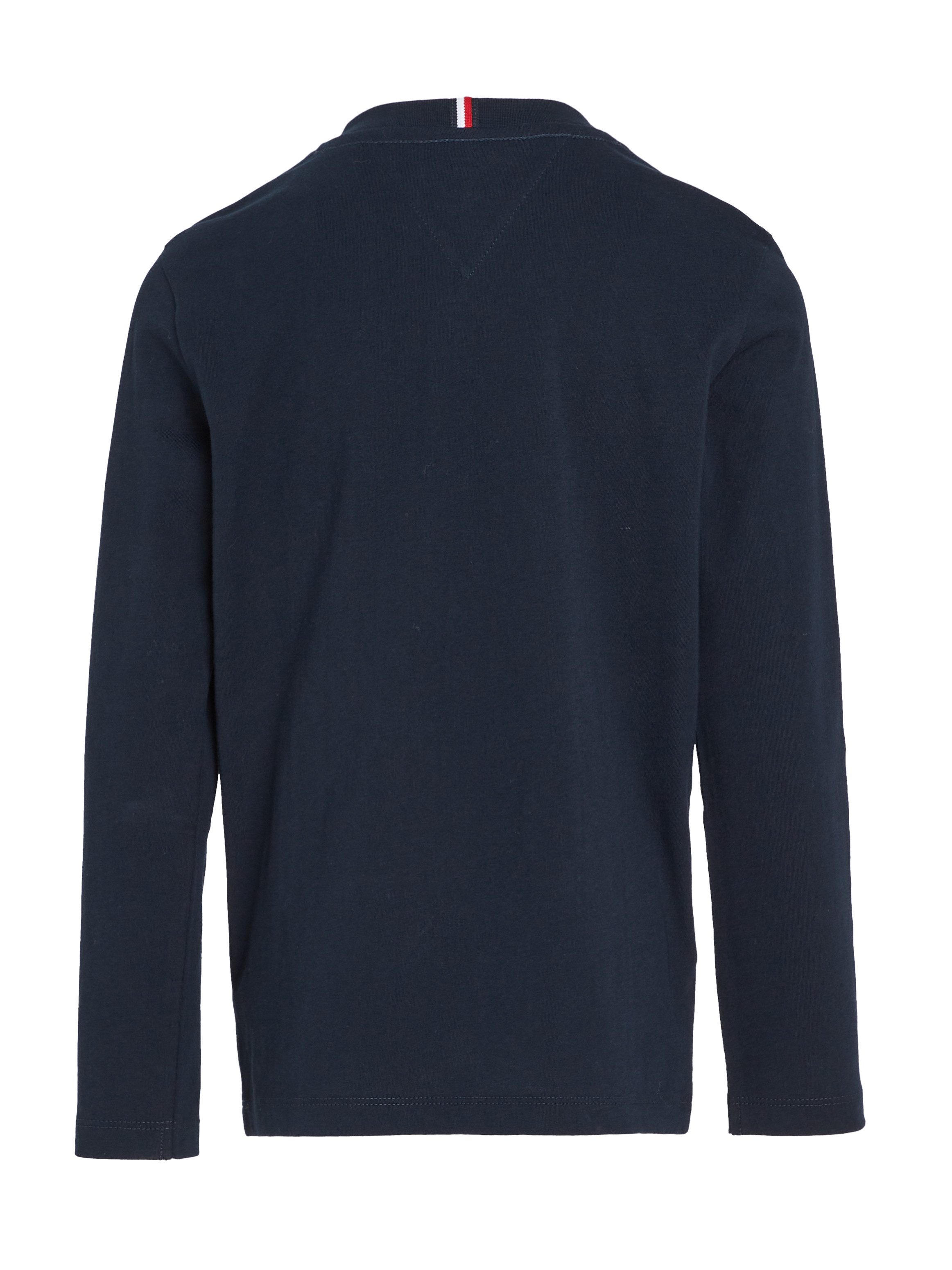 Tommy Hilfiger Shirt met lange mouwen MONOTYPE FLOCK REGULAR TEE LS Kinderen tot 16 jaar met logo-opdruk
