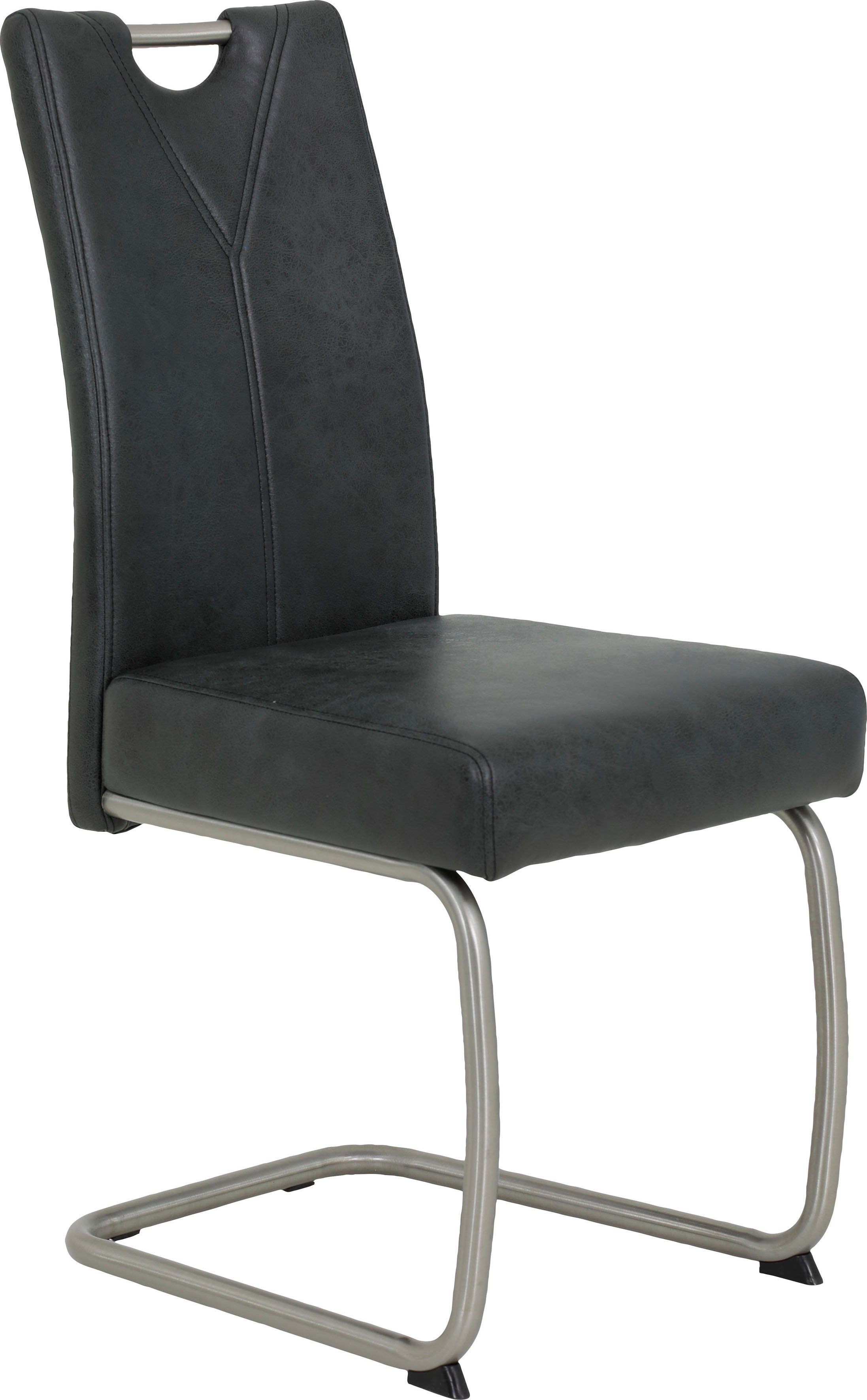 HELA Vrijdragende stoel Sophia S met binnenvering bekleding (set) zweefstoelen zwart