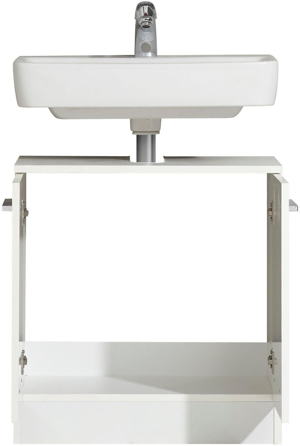 Saphir Badkamerserie Quickset 335 8-delig, wastafelonderkast met led-spiegelkast Hoge kasten, onderkasten, hangende kasten, inclusief deurdemper, 17 deuren (10-delig)