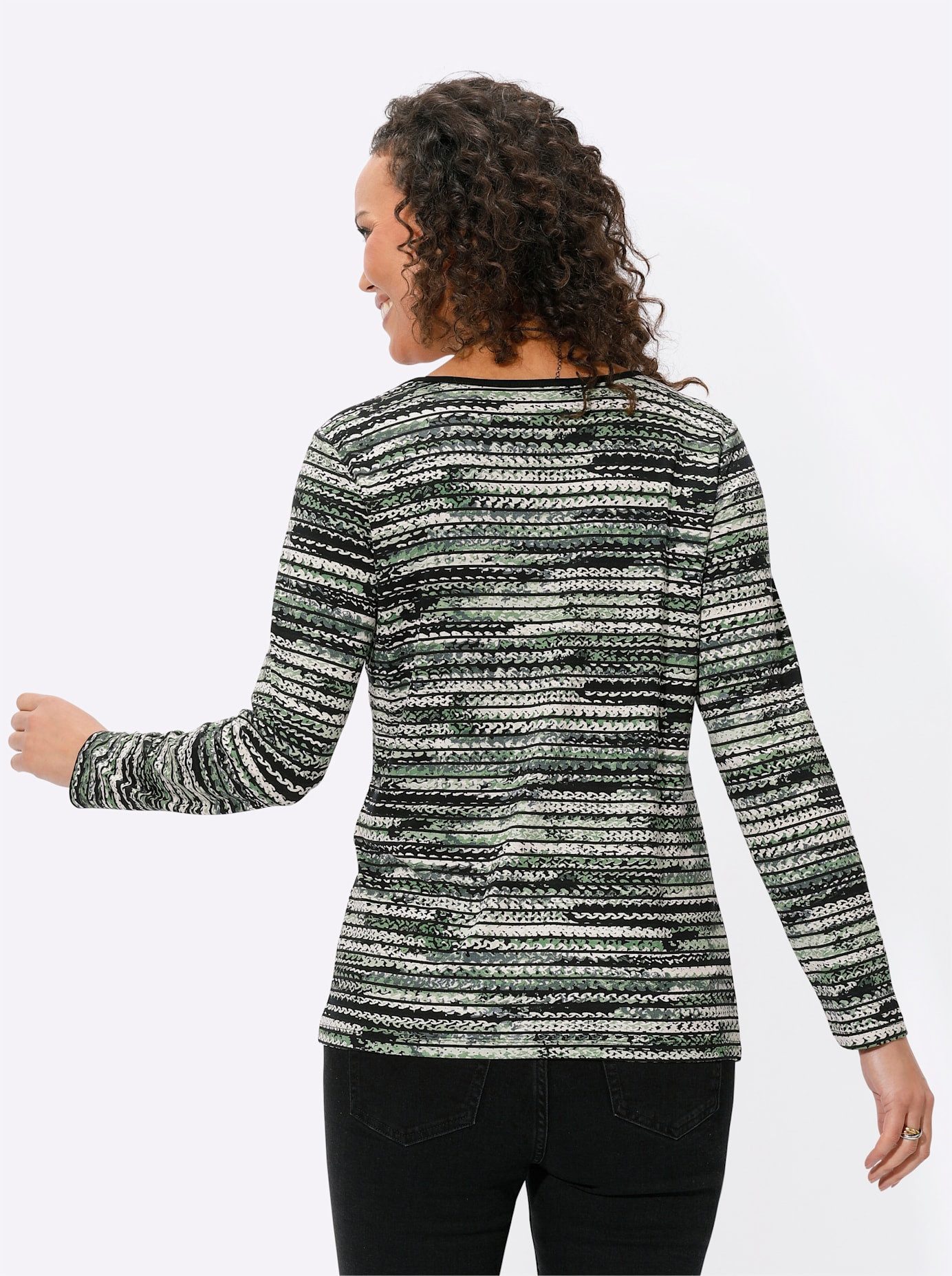 Casual Looks Shirt met print Gedessineerd shirt (1-delig)
