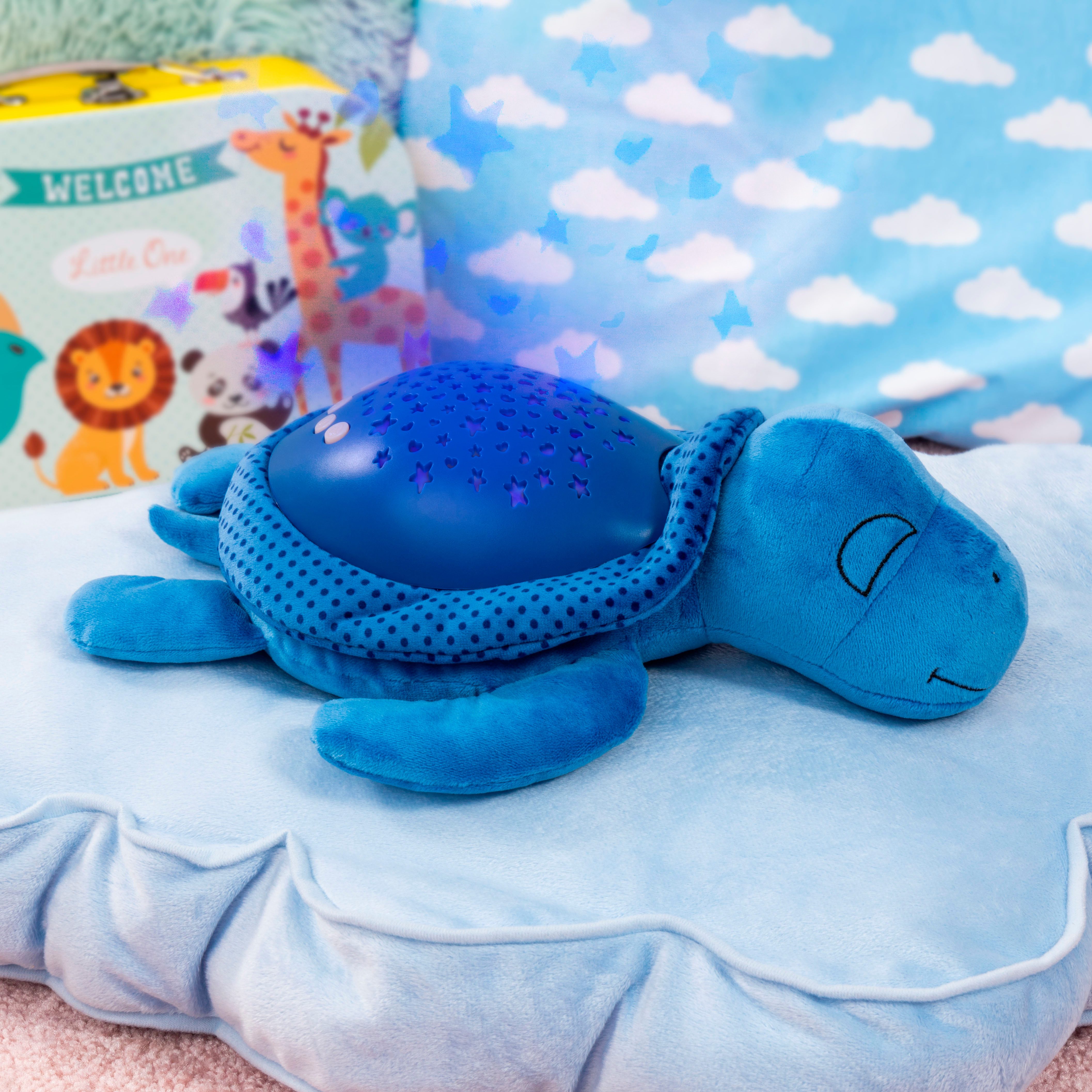 Bayer Knuffelbeest Nachtlicht dier schildpad met lichtprojectie en geluidfunctie