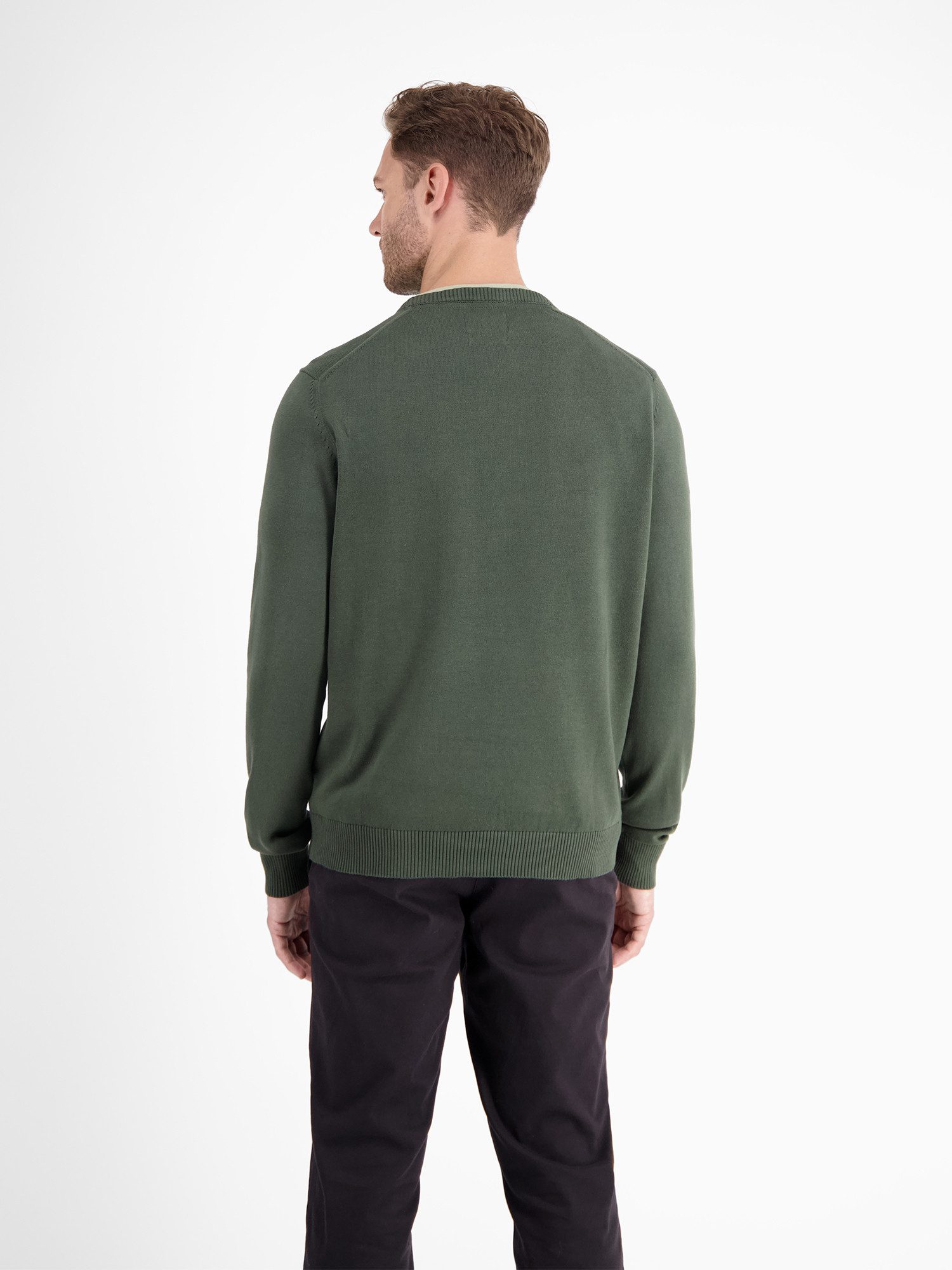 Lerros Gebreide trui LERROS crewneck gebreide pullover