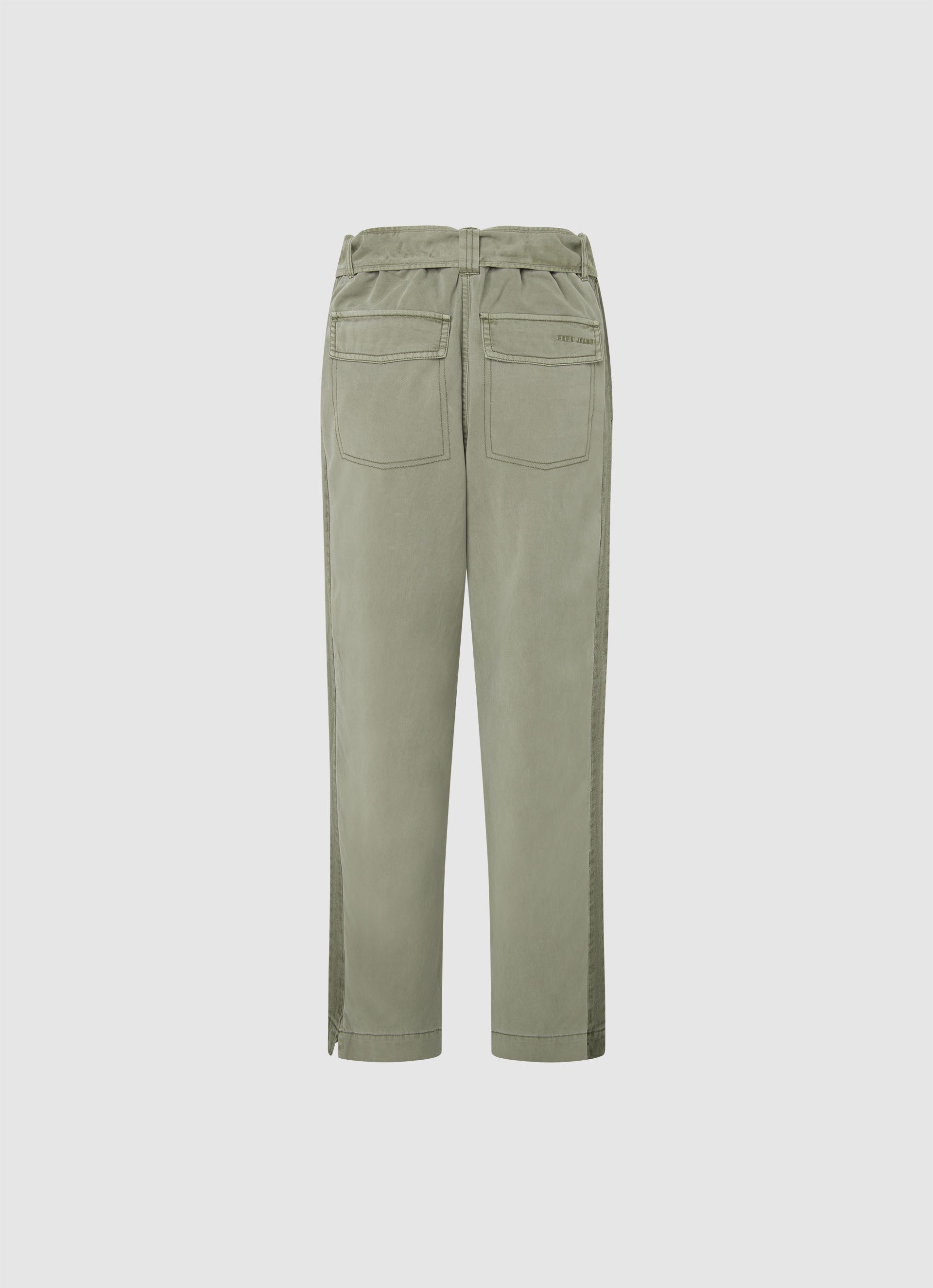 Pepe Jeans Cargobroek Aylin met streepbeleg