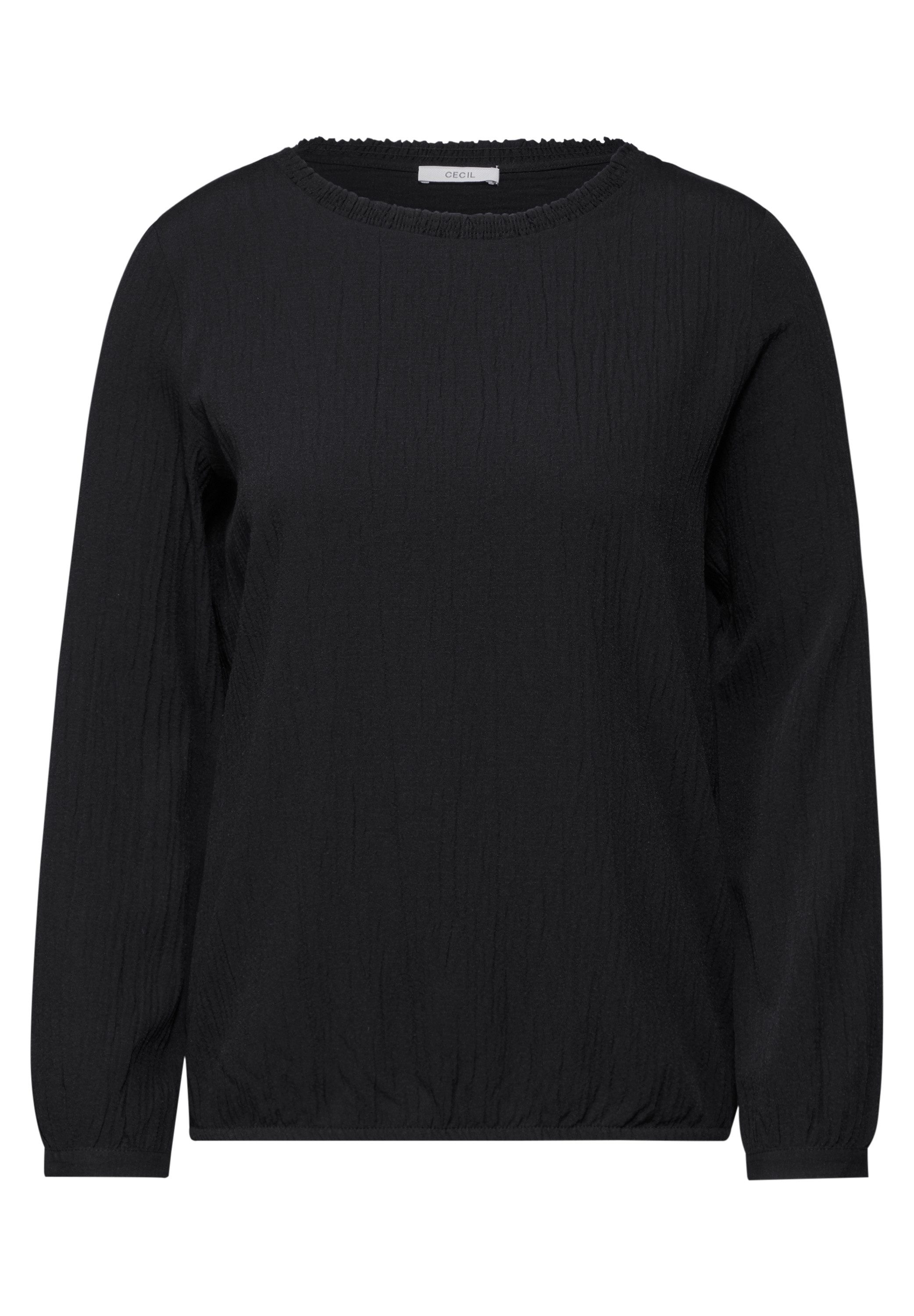 Cecil Blouse zonder sluiting met smock-detail in crêpe-kwaliteit