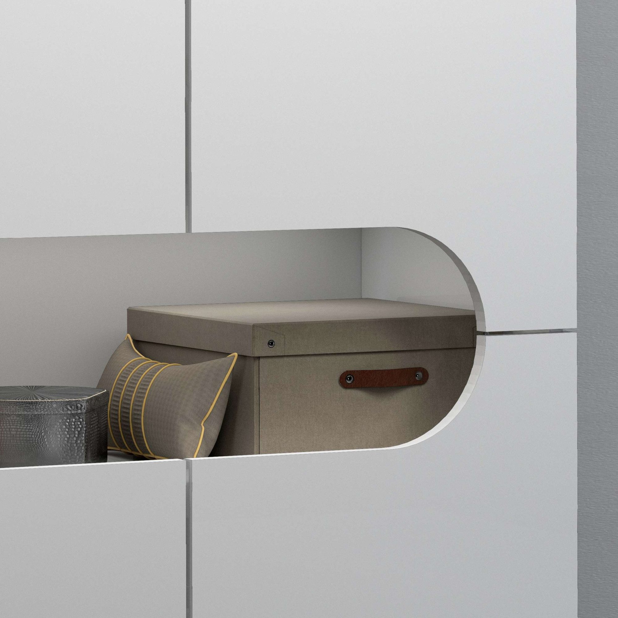 INOSIGN Schoenenkast Real, schoenenkast, schoenencommode, schoenenrek, breedte 80 cm, hoogte 190 cm