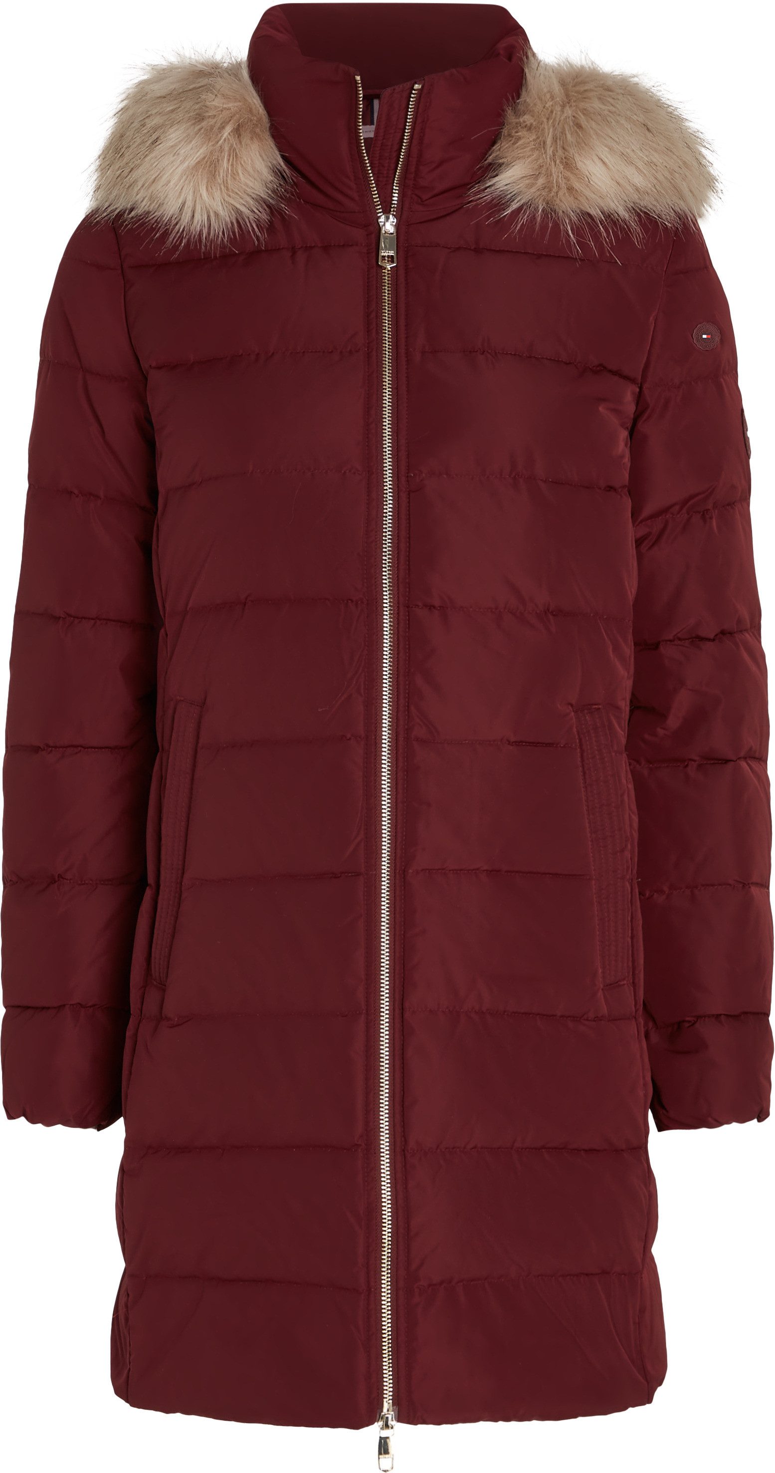 Tommy Hilfiger Gewatteerde jas HERITAGE DOWN TYRA COAT WITH FUR