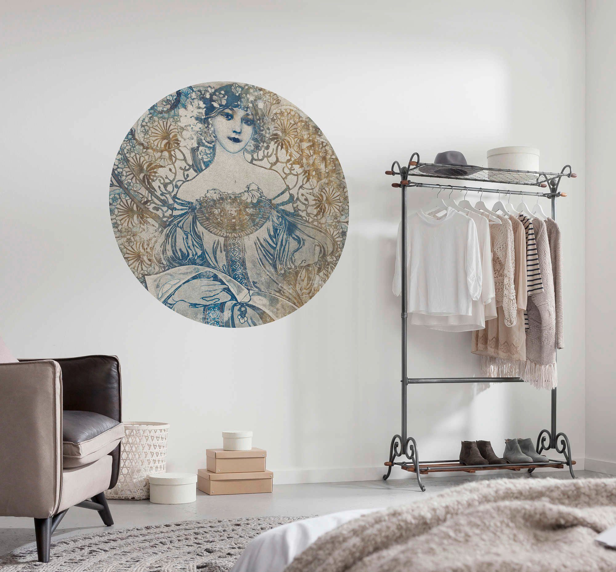 Komar Vliesbehang Zelfklevend vlies - Goddess - Afmeting 125 x 125 cm (1 stuk)