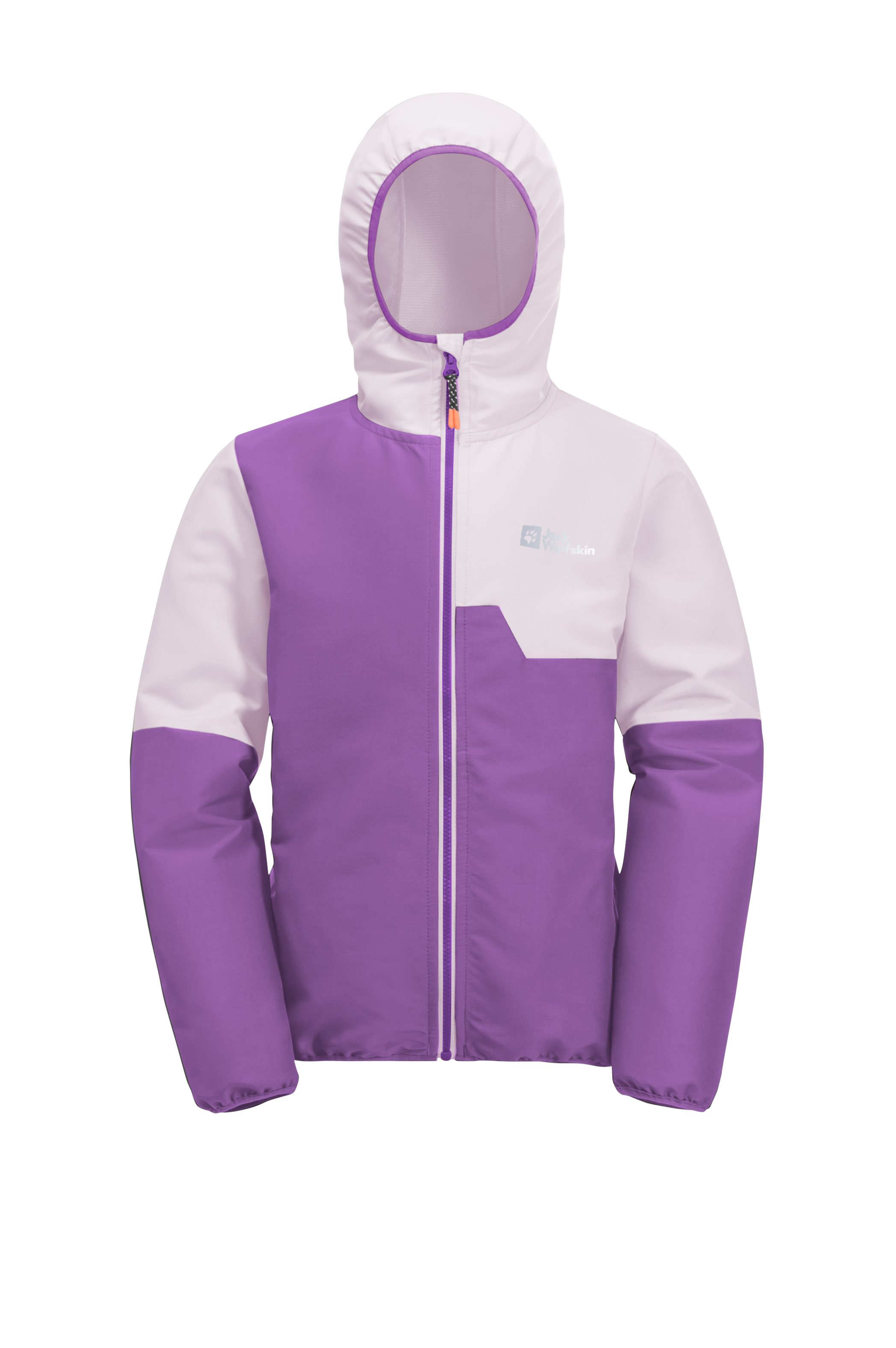 Jack Wolfskin Softshell-jack TURBULENCE HOODED JKT K Capuchon: vast verbonden met de jas