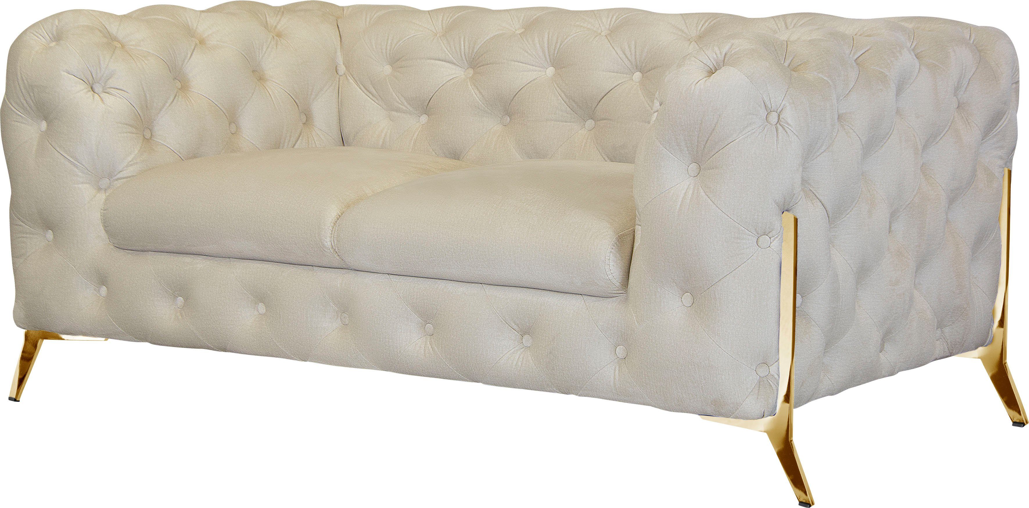 Leonique Chesterfield-bank Amaury luxueuze capitonnage, moderne chesterfield look, kleur van de poten ter keuze