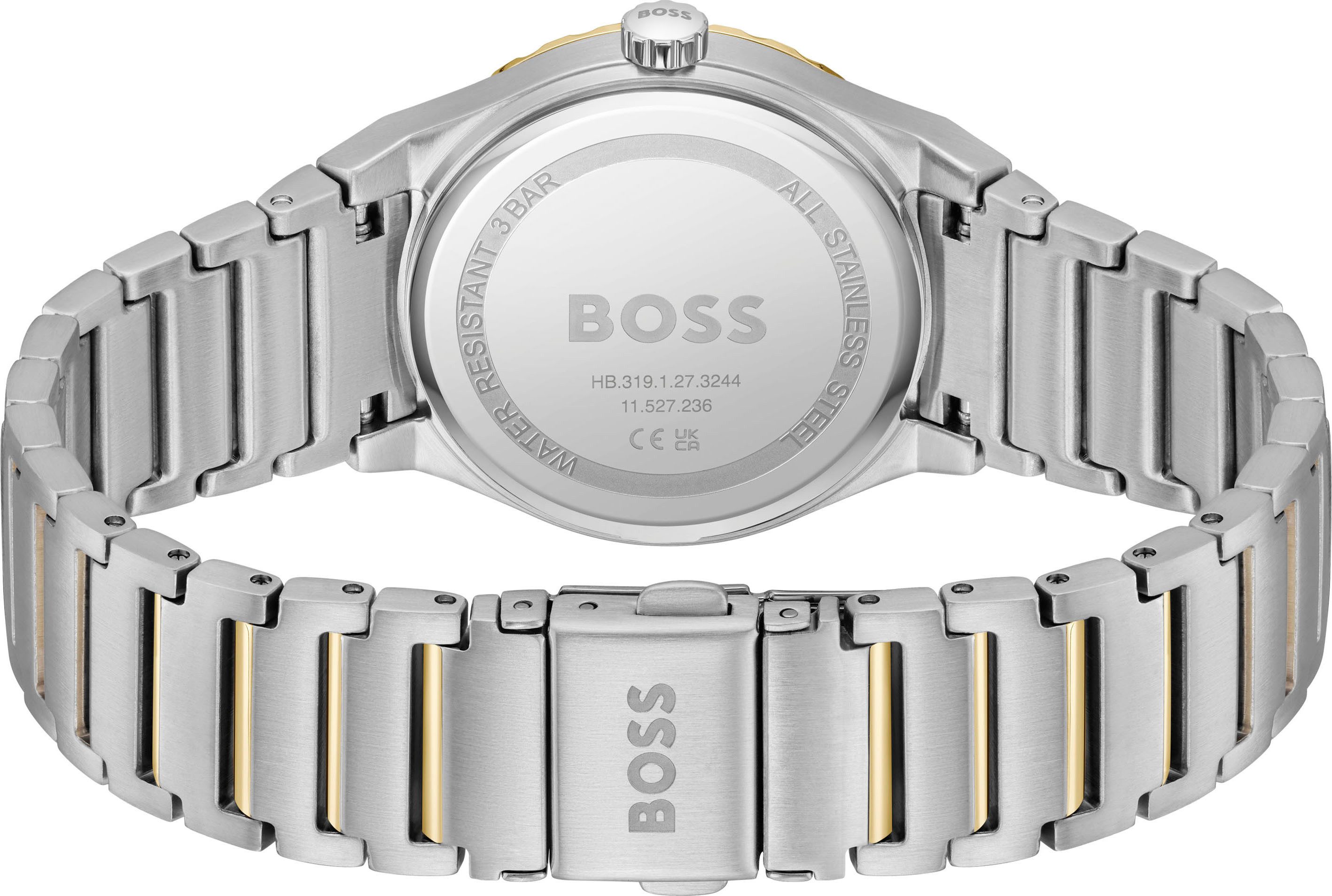 Boss Kwartshorloge CANDOR LADIES SPORT Polshorloge, dameshorloge, roestvrijstalen band, analoog, glasstenen