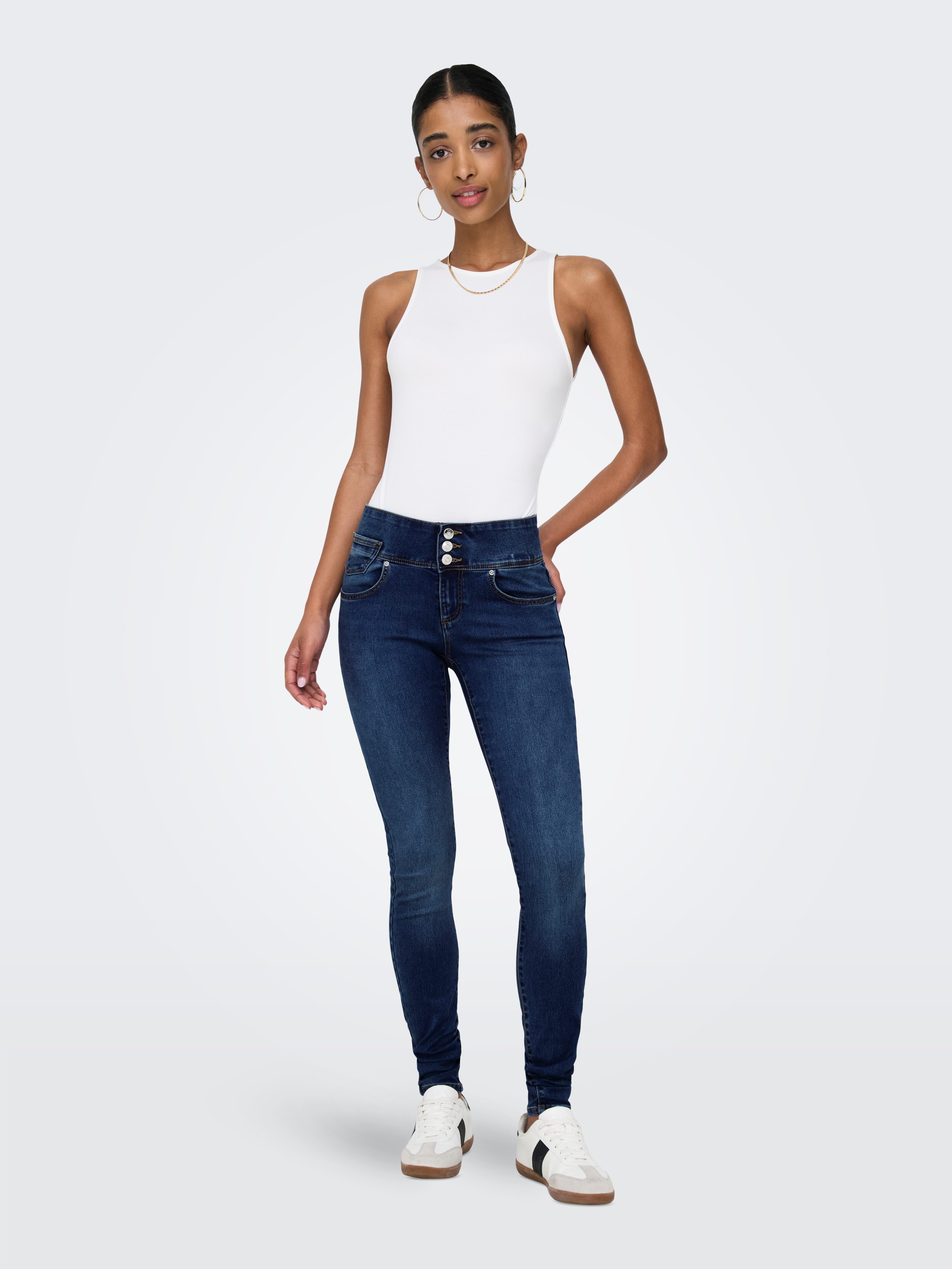 Only Skinny fit jeans ONLROYAL REG VIS BUT SK DNM PIM