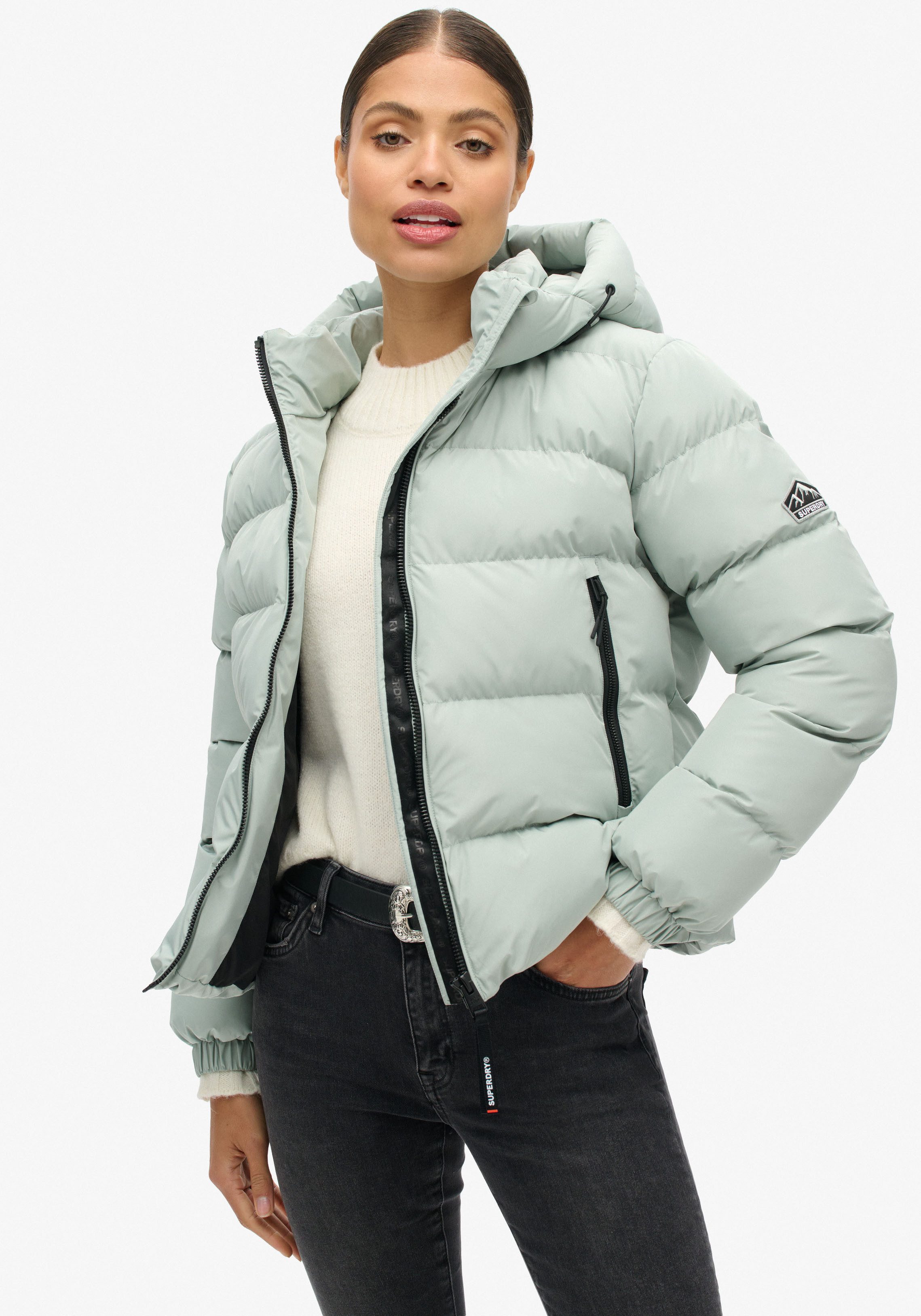 Superdry Gewatteerde jas HOODED SPORTS PUFFER JACKET