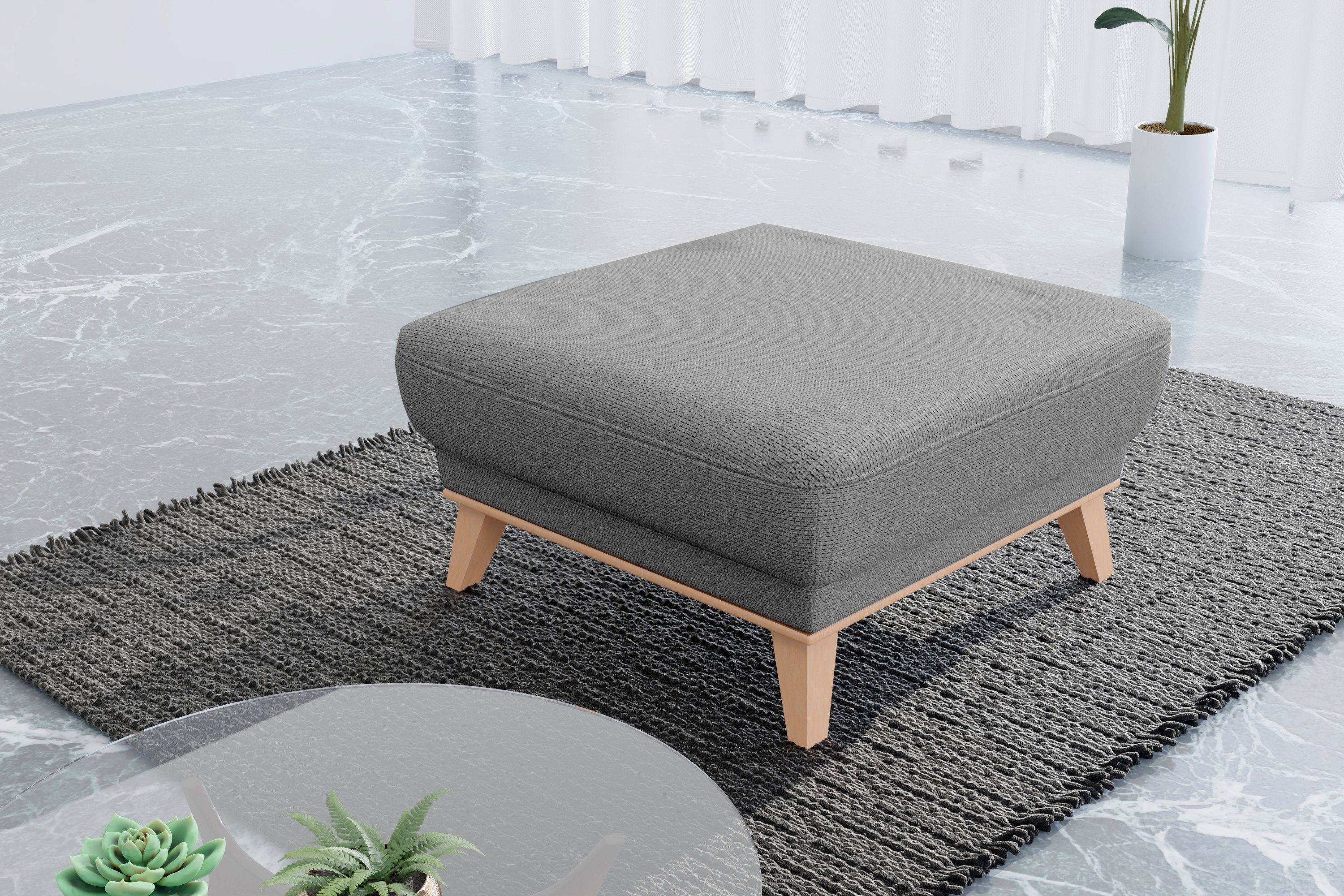sit&more Hocker Lavida Met elegante houten lijst hockers groen