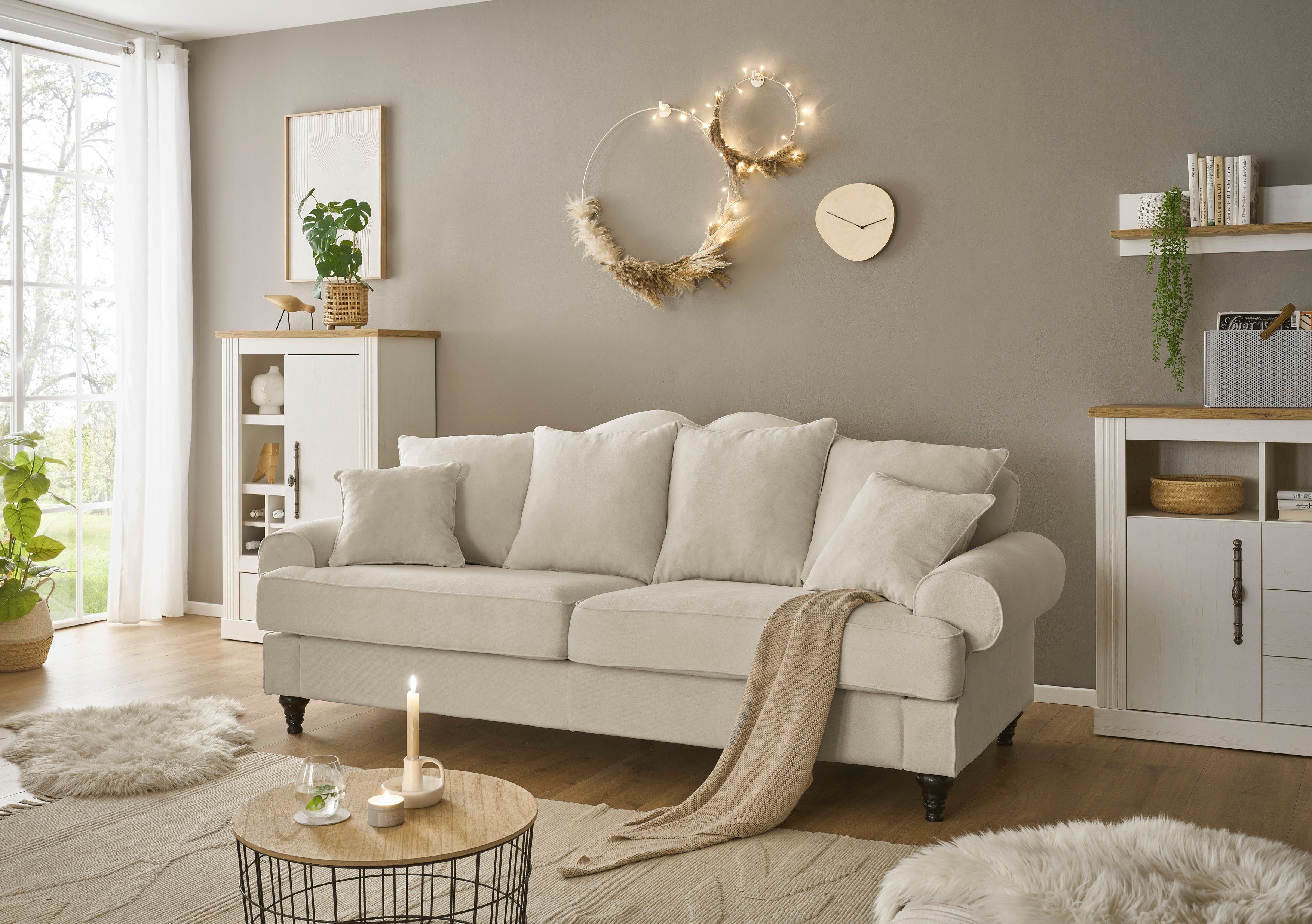 Home affaire 3,5-zitsbank Westminster met binnenveringsinterieur