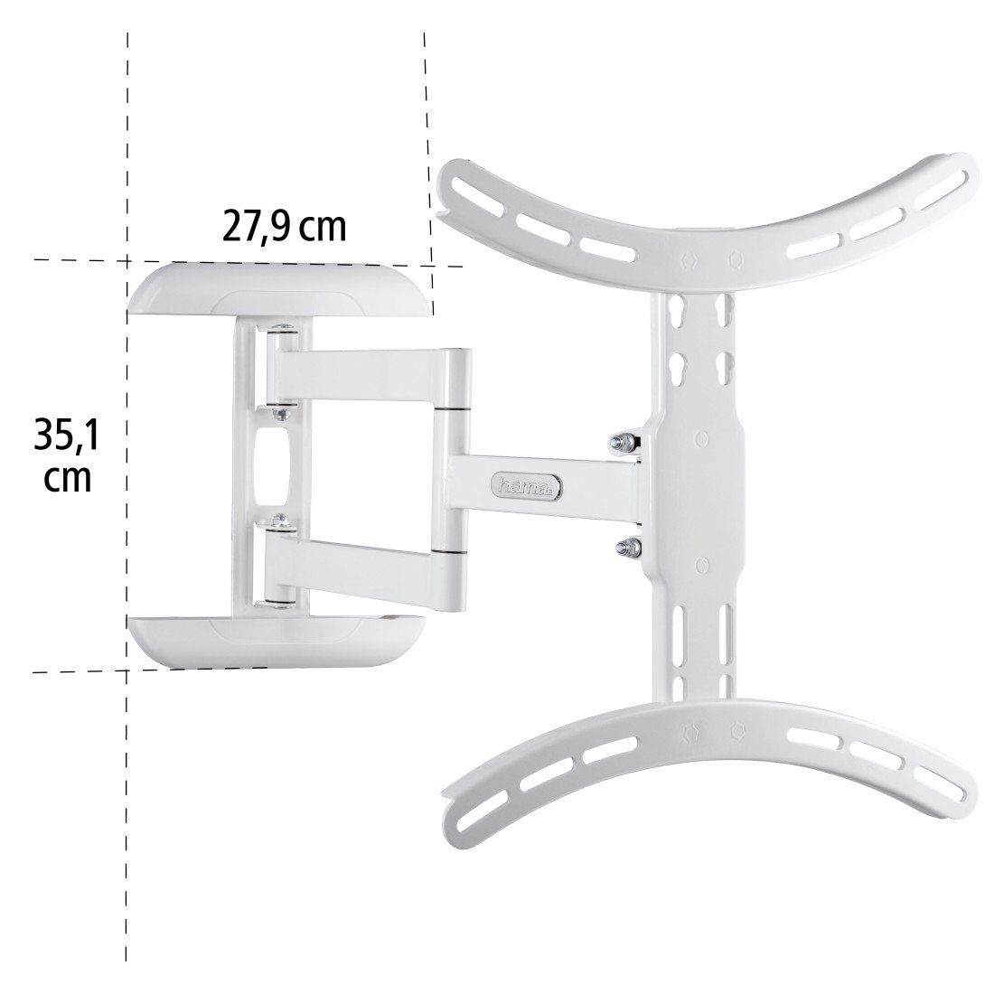 Hama Tv-wandhouder TV-beugel, kantelbaar, volledig beweeglijk, 81-165 cm (32"-65"), 43", 50", 55"