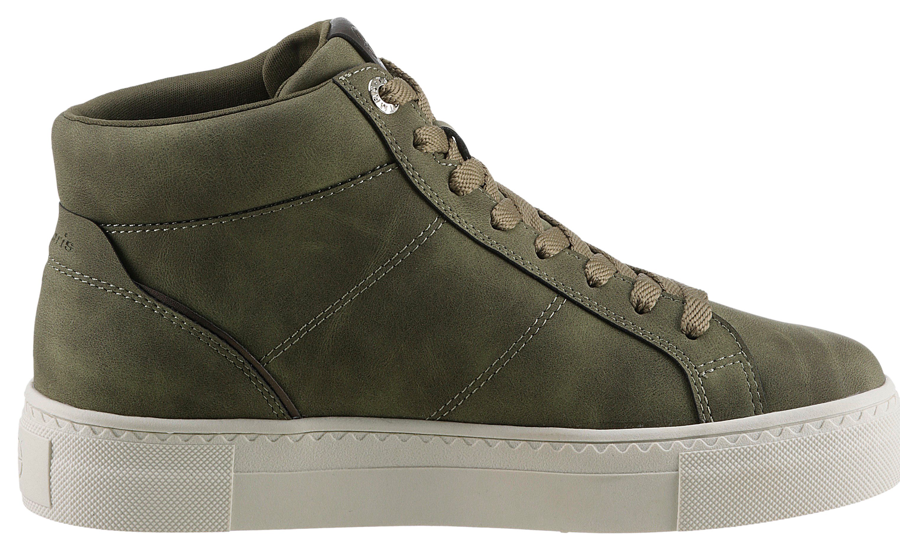 Tamaris Plateausneakers high-top sneaker freizeitschoen veterschoen gevoerde schacht