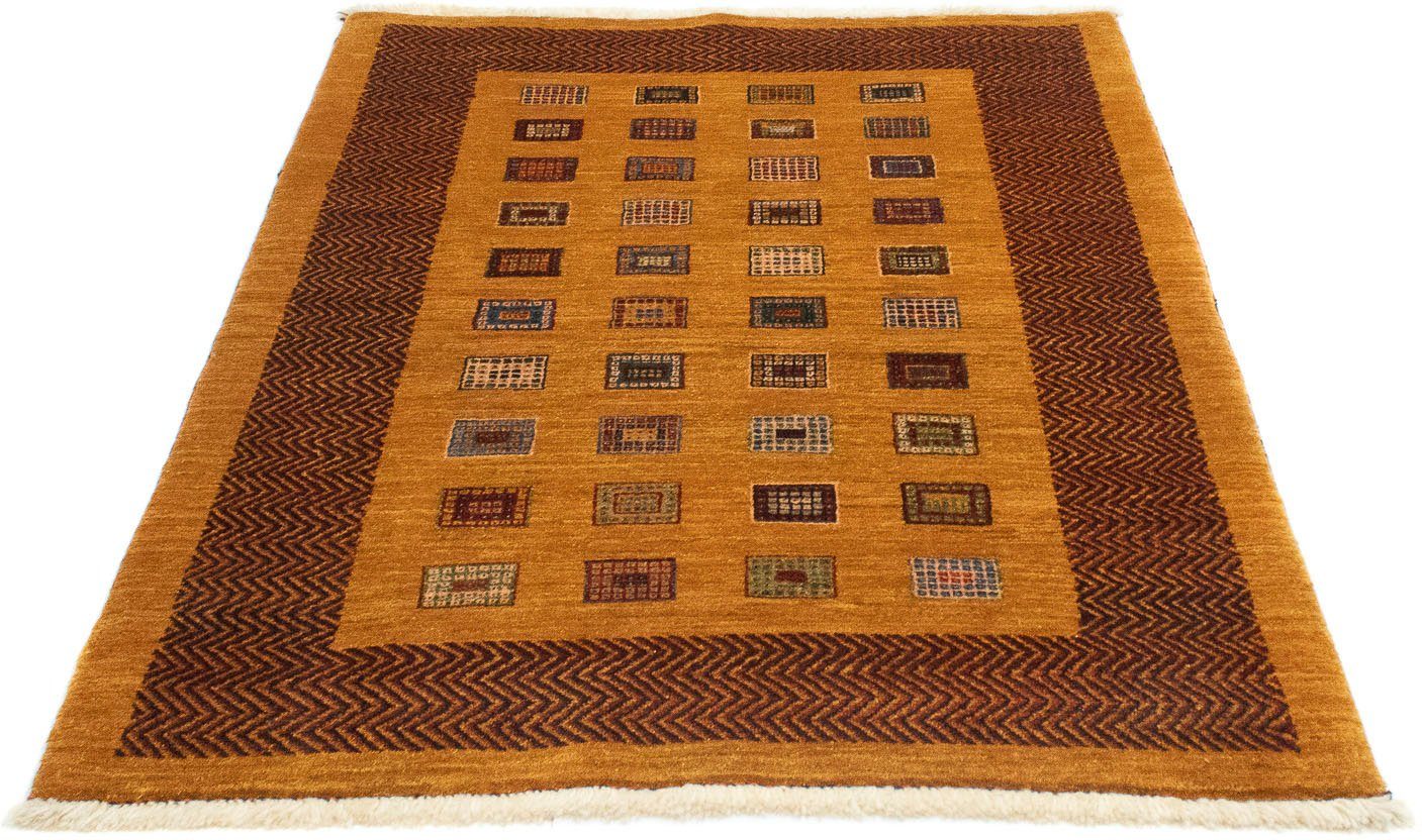 morgenland Wollen kleed Loribaft vloerkleed met de hand geknoopt goud handgeknoopt