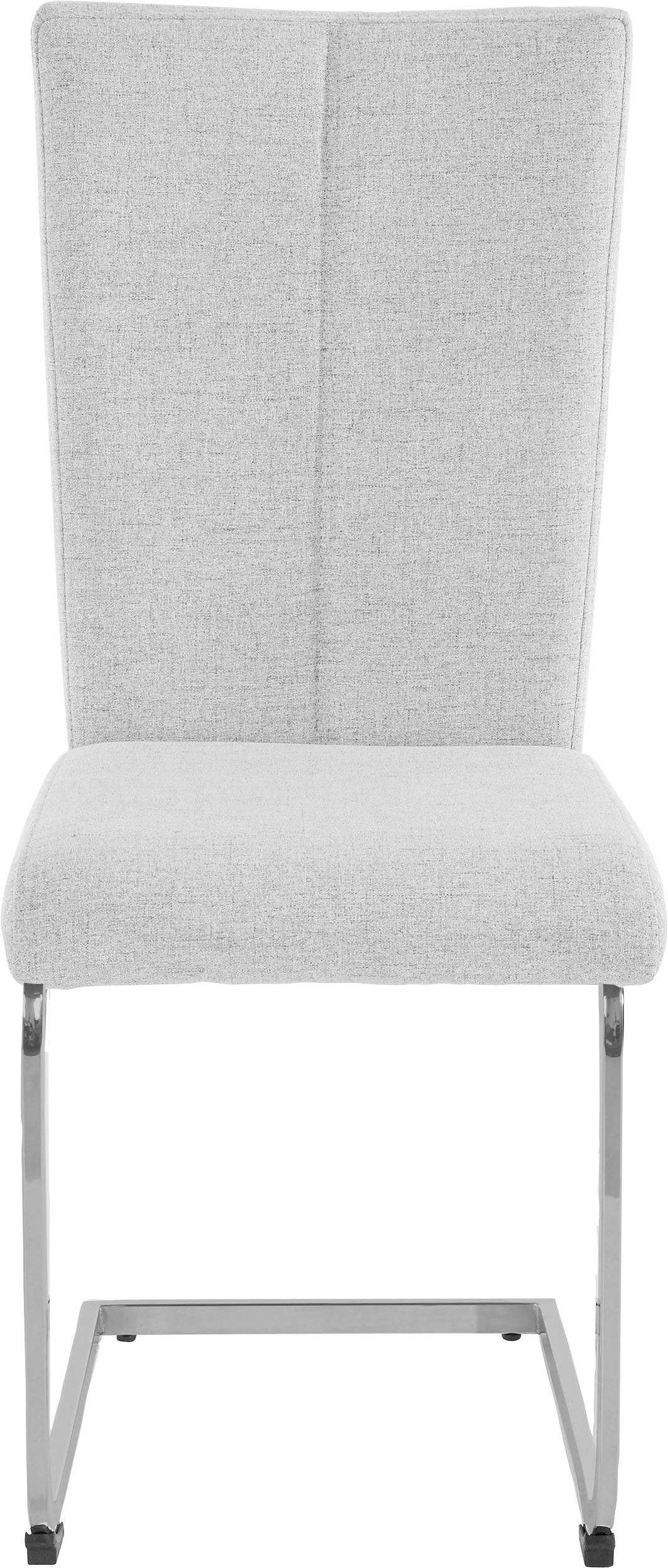 Home affaire Vrijdragende stoel Alex Stoel belastbaar tot 120 kg, frame in chroom-look (set, 2 stuks)