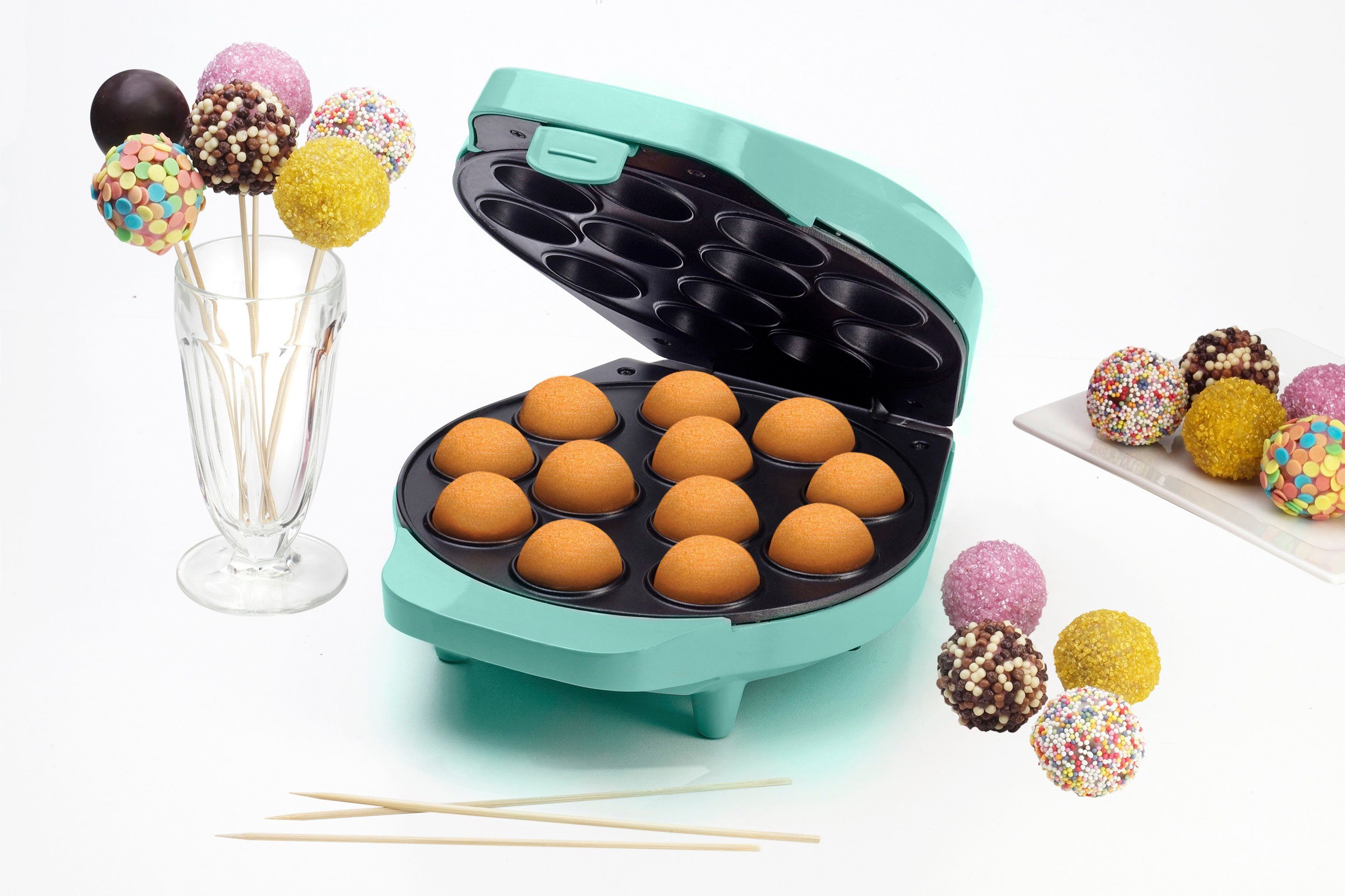 bestron Cakepop-maker DCPM12 in retro design, inclusief cake-pop-buffet