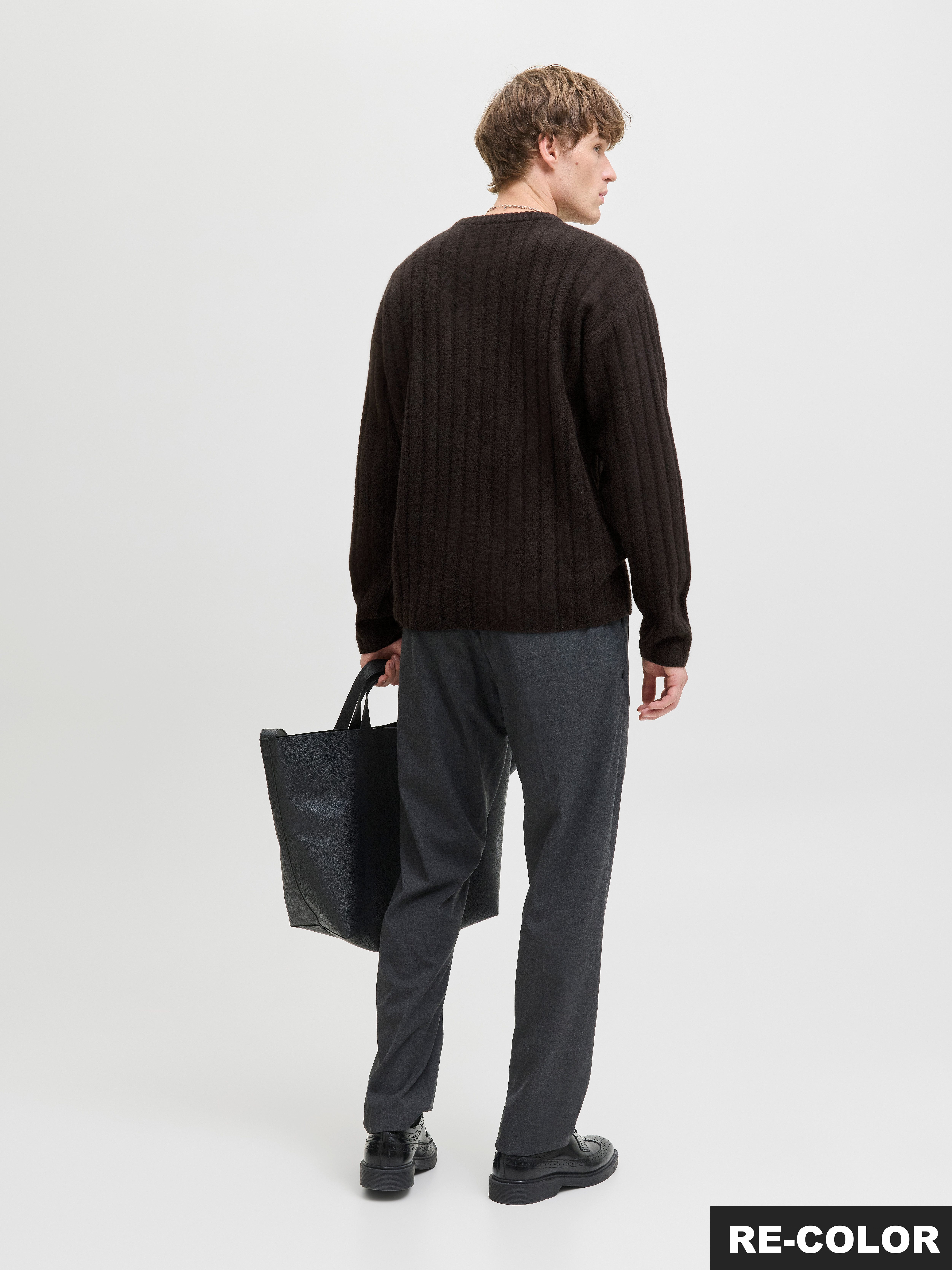 Jack & Jones Gebreide trui JJEBRADLEY CARTER KNIT CREW NECK LN