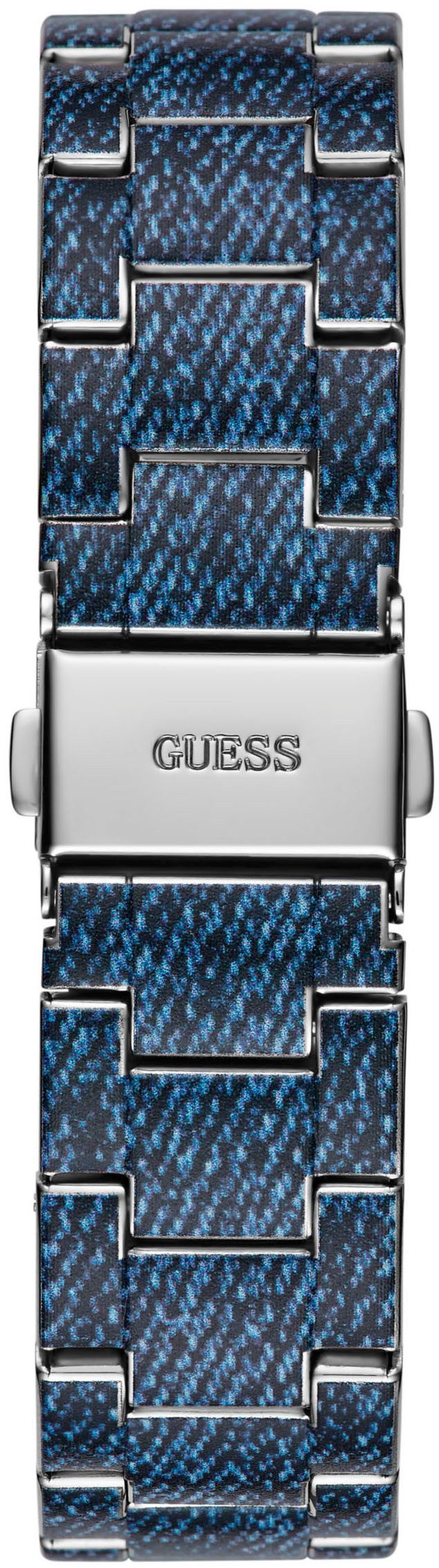 Guess Multifunctioneel horloge Indigo Quartzhorloge, horloge, damenuur, datum, 12/24-uurs weergave