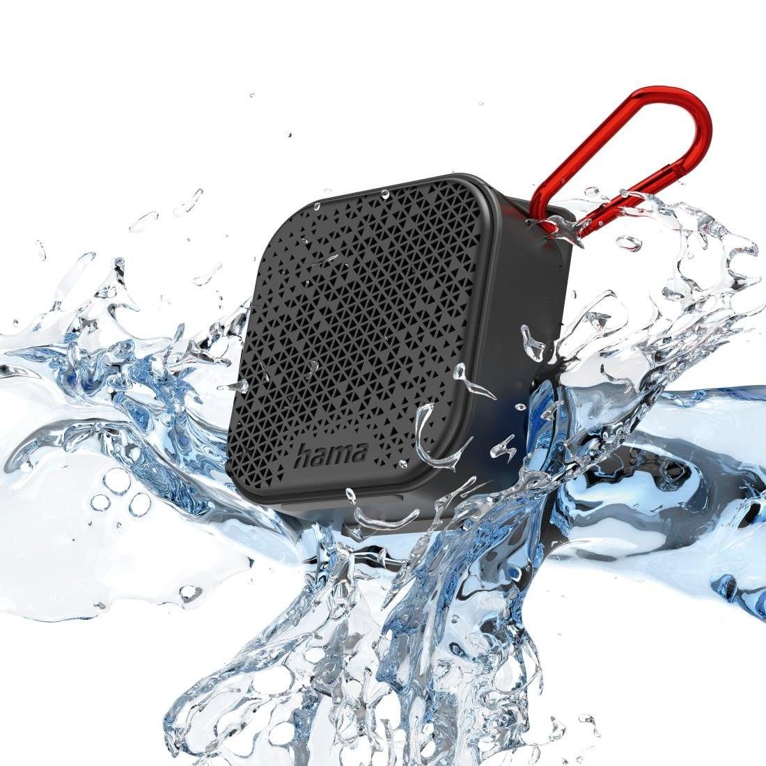 Hama Pocket 2.0 Bluetooth luidspreker AUX, Handsfree-functie, Waterdicht Zwart